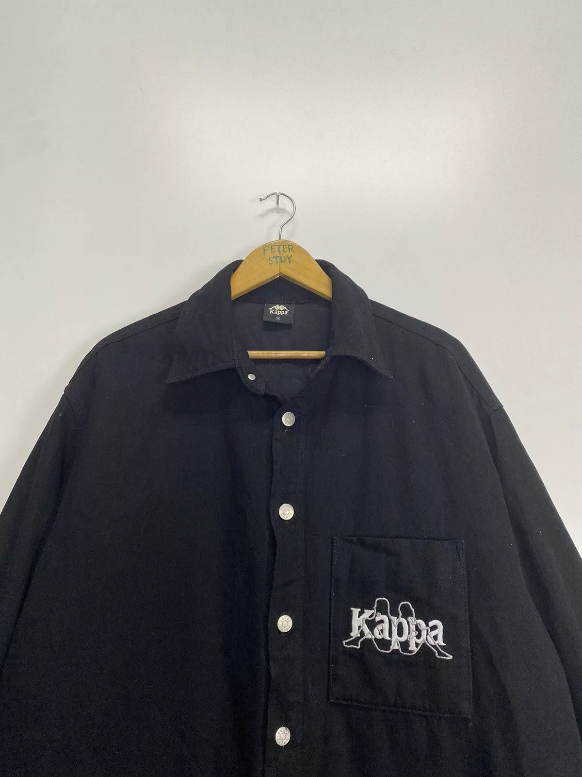 GU Light Jackets GU × Kappa Kappa Button Jacket Black