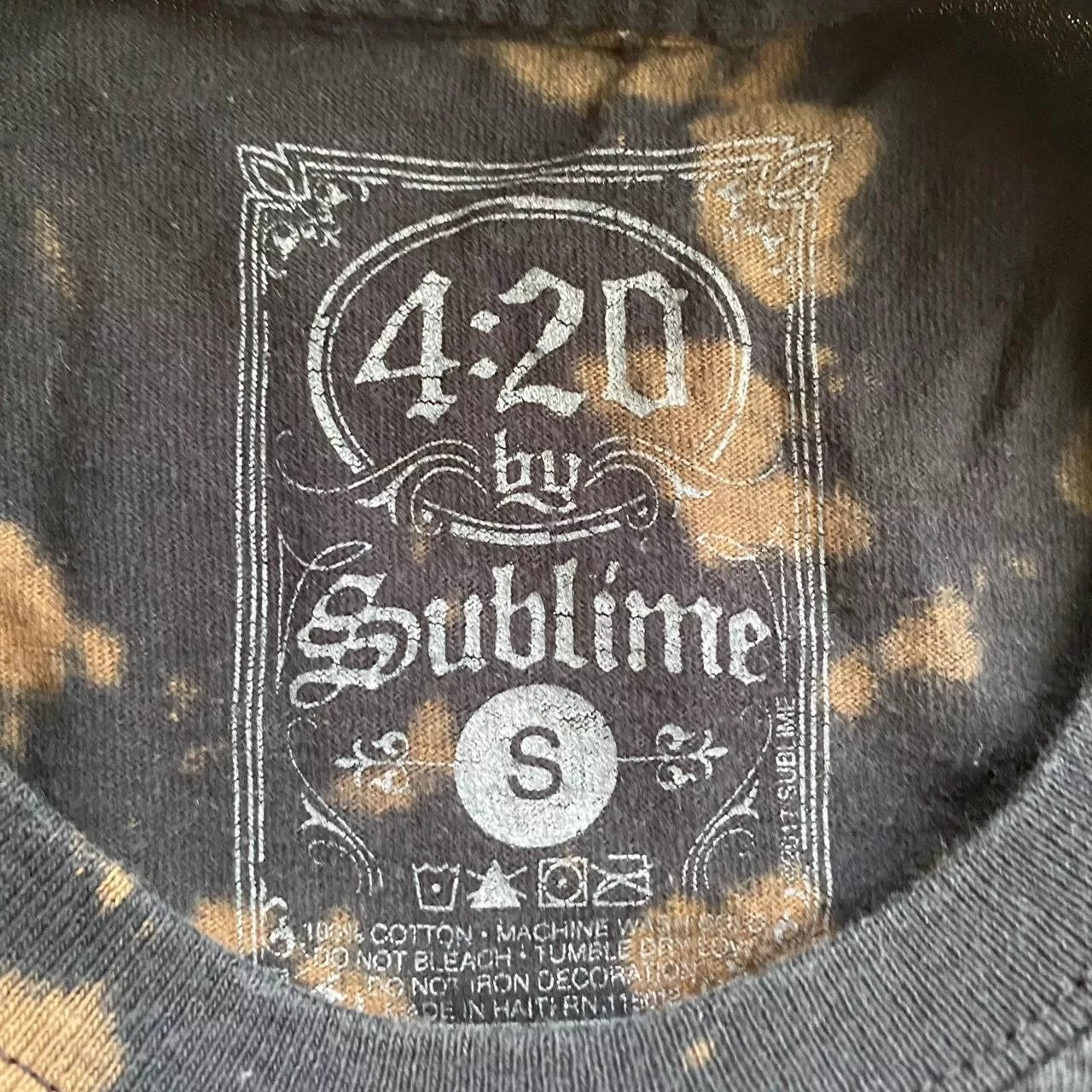 Other Short Sleeve T Shirts Other vintage 4:20 Sublime tie dye graphic Tee Black