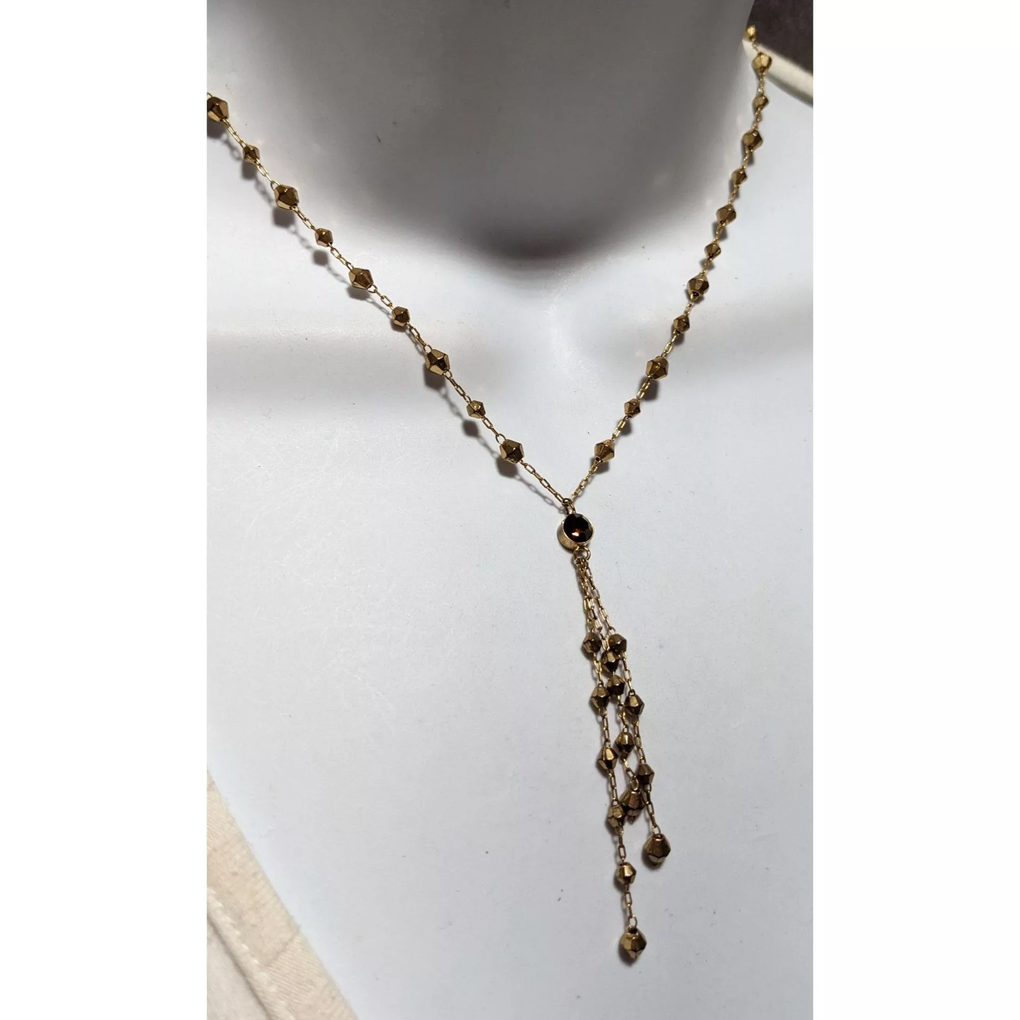Other Necklaces Other Y2K Icing Gold Beaded Tassel Necklace
