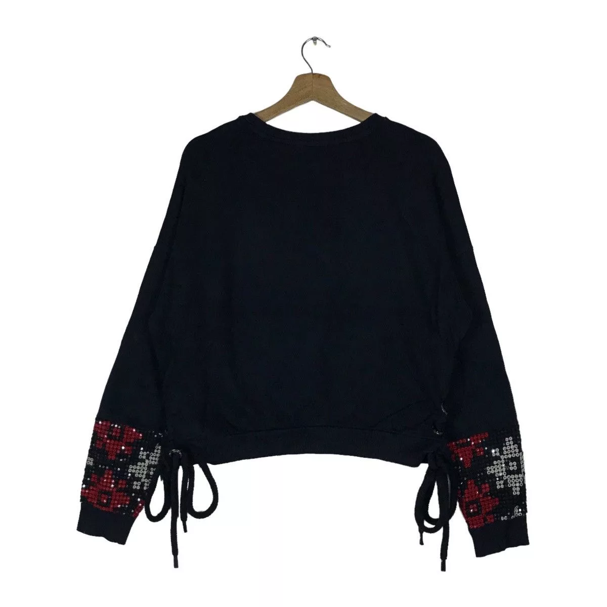Desigual Sweatshirts Vintage Desigual Tiger Graphic Side Strings Pullover Jumper Black