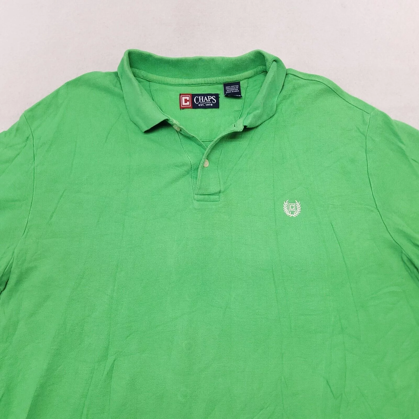 Chaps Polos Chaps Casual Pullover Polo Shirt Adult Mens Size XL Green