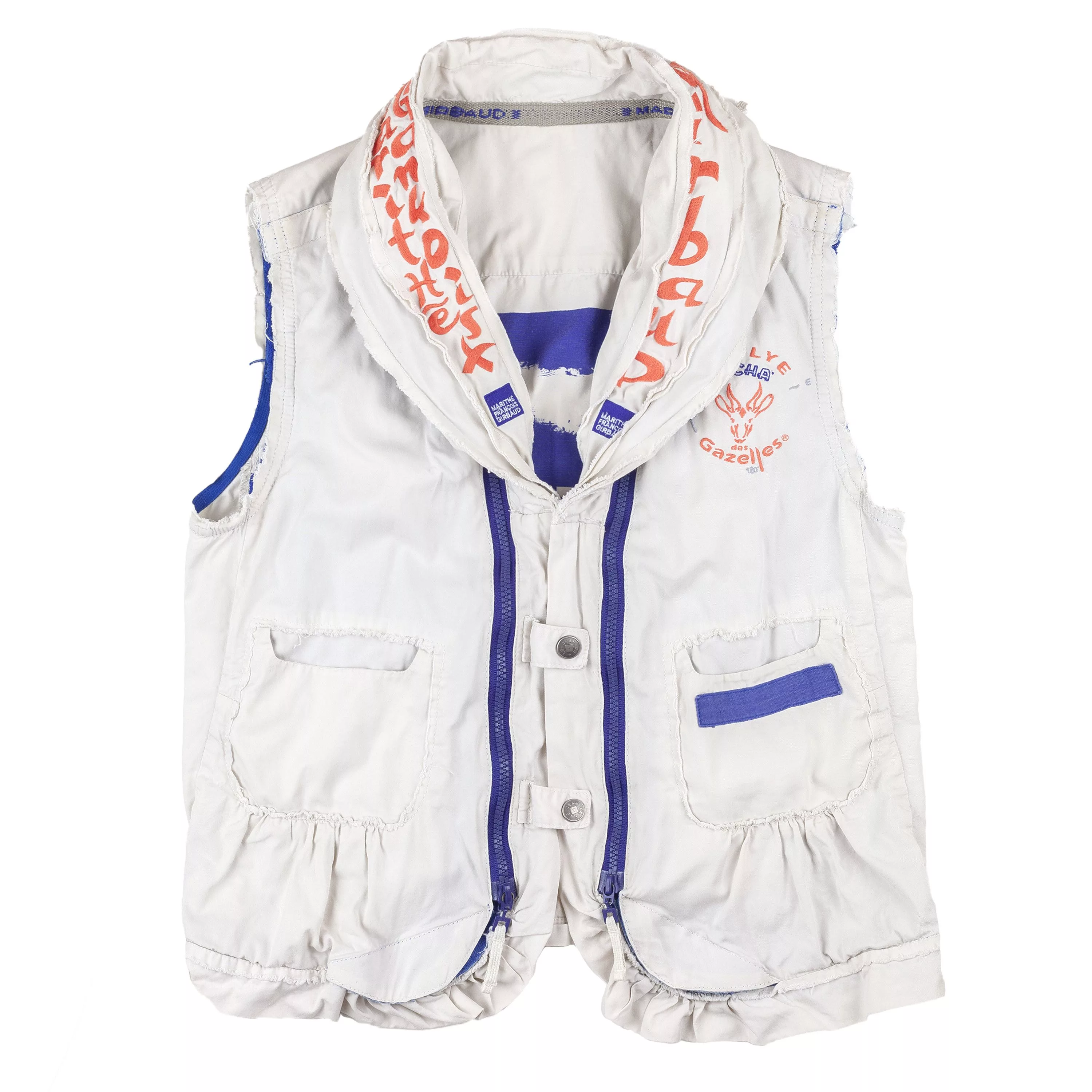 Marithe + Francois Girbaud Vests Marithe + Francois Girbaud Marithé François Girbaud “Rallye Des Gazelles” Vest (S) Beige