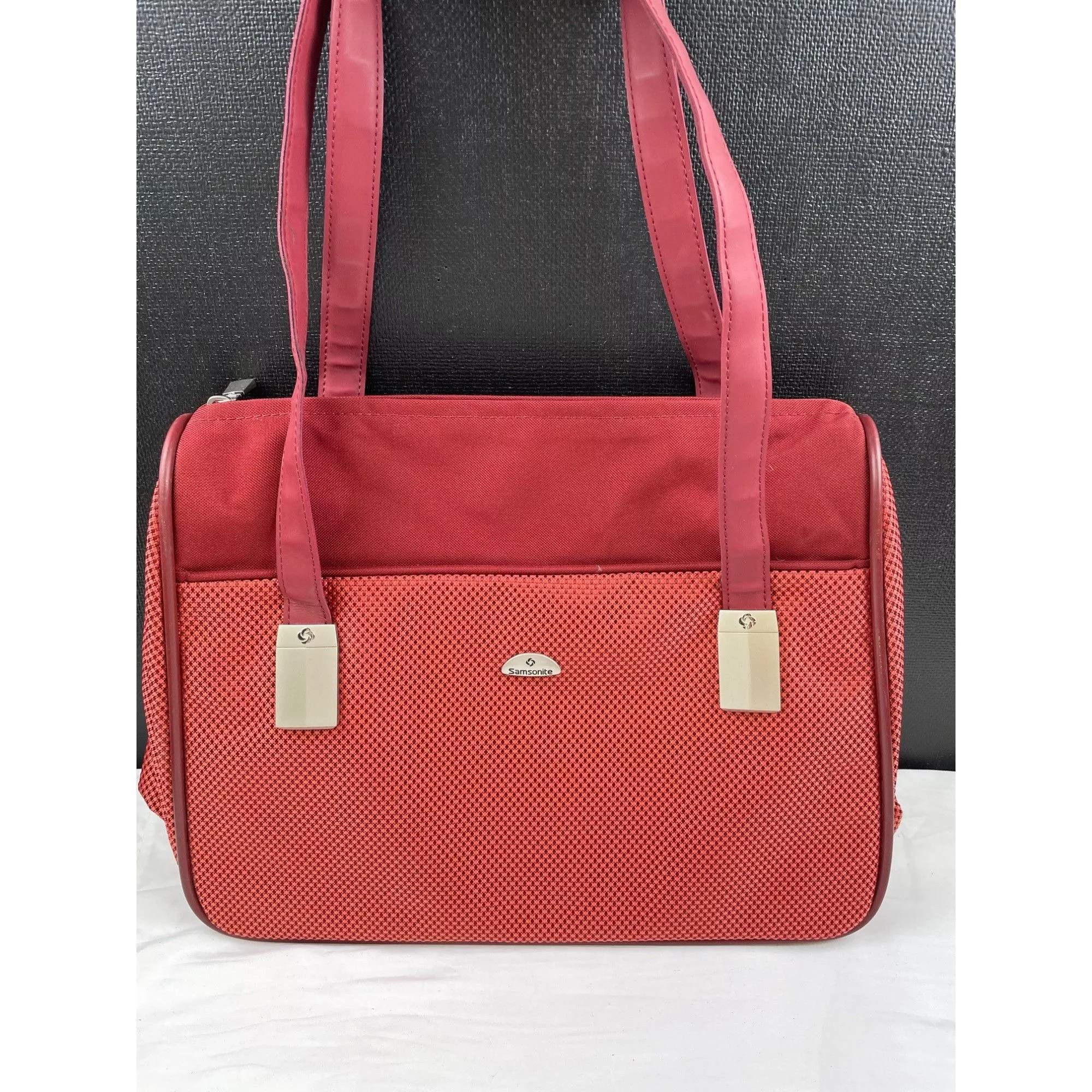 Samsonite Bags Luggage Samsonite Overnight Red carry on travel Tote Red Shoulder Ba