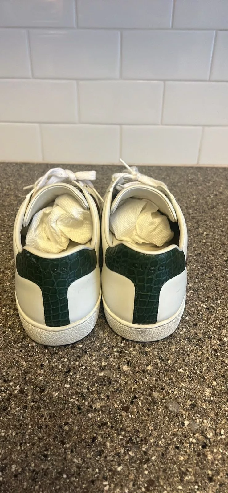 Gucci Low Top Sneakers Gucci Ace White