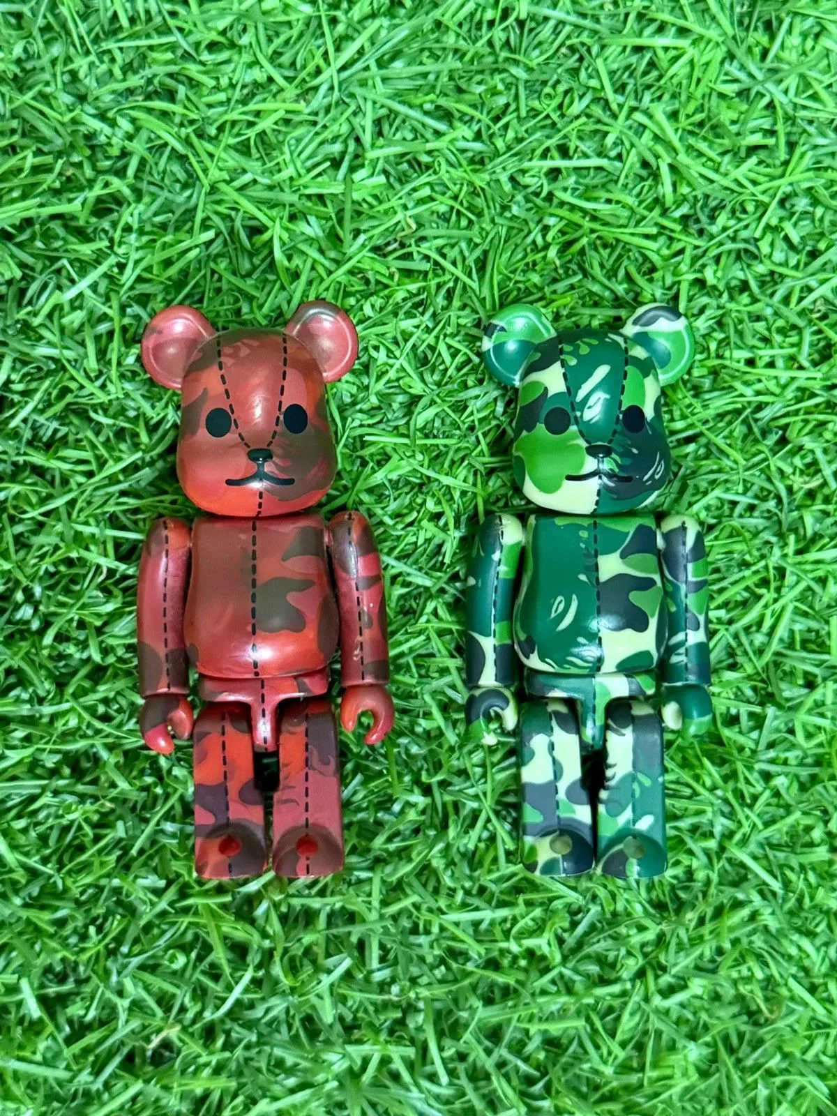 Bape Miscellaneous Bape × Medicom Toy Bape Medicom Bearbrick Play 100% Green