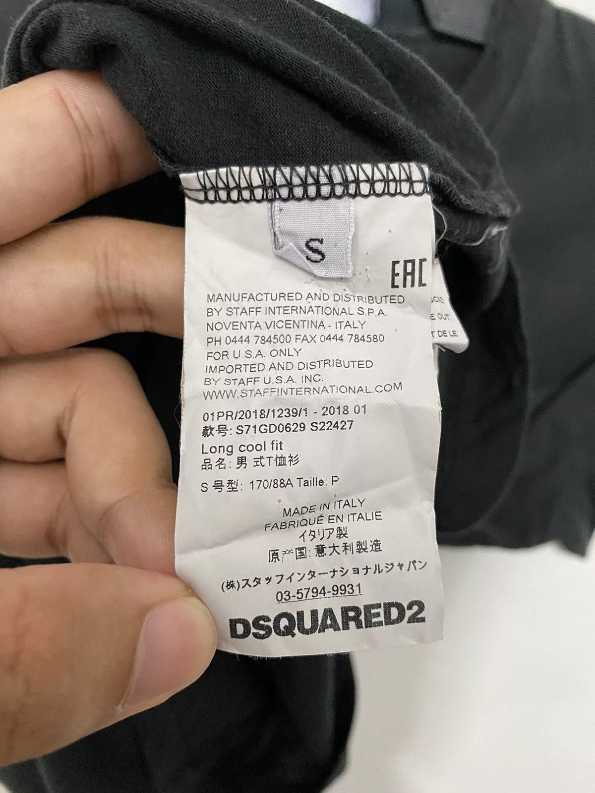Dsquared2 Short Sleeve T Shirts Dsquared2 Disquared2 Gorilla TEE Black