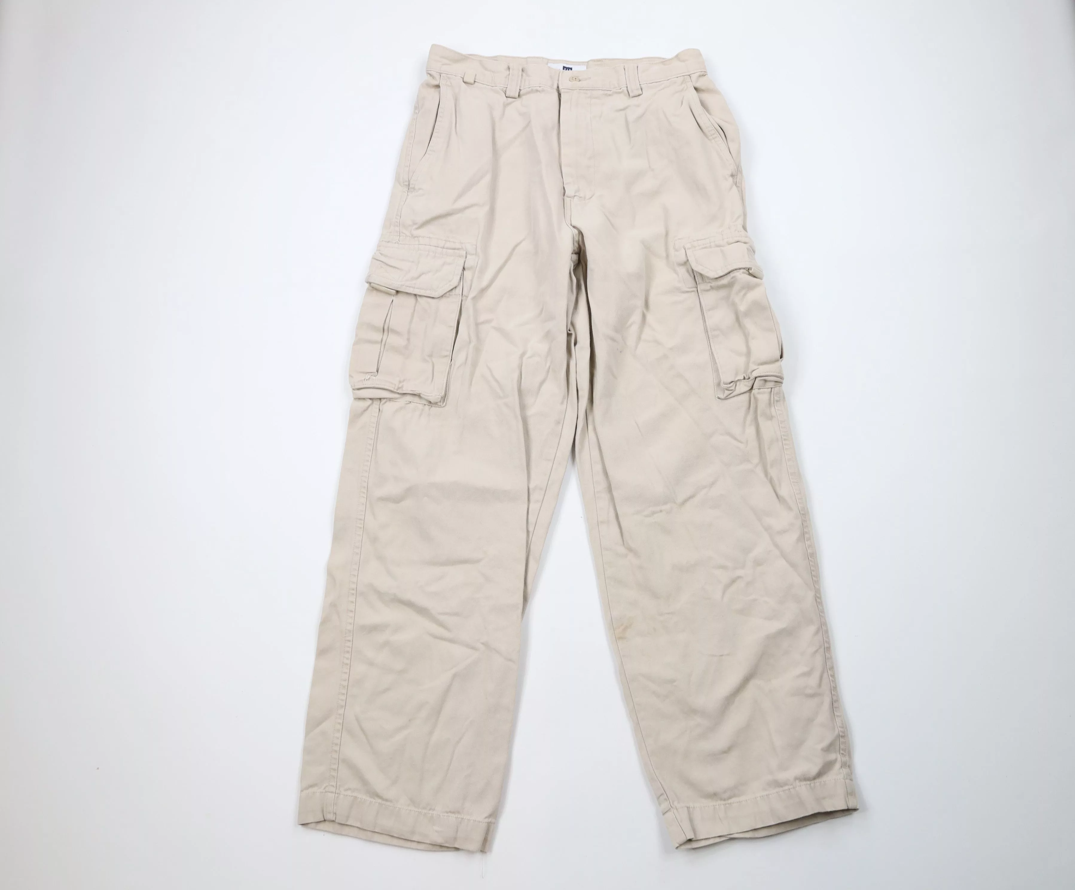 Gap Shorts Gap × Vintage Vintage Y2K Gap Canvas Wide Leg Cargo Pants Beige Cotton