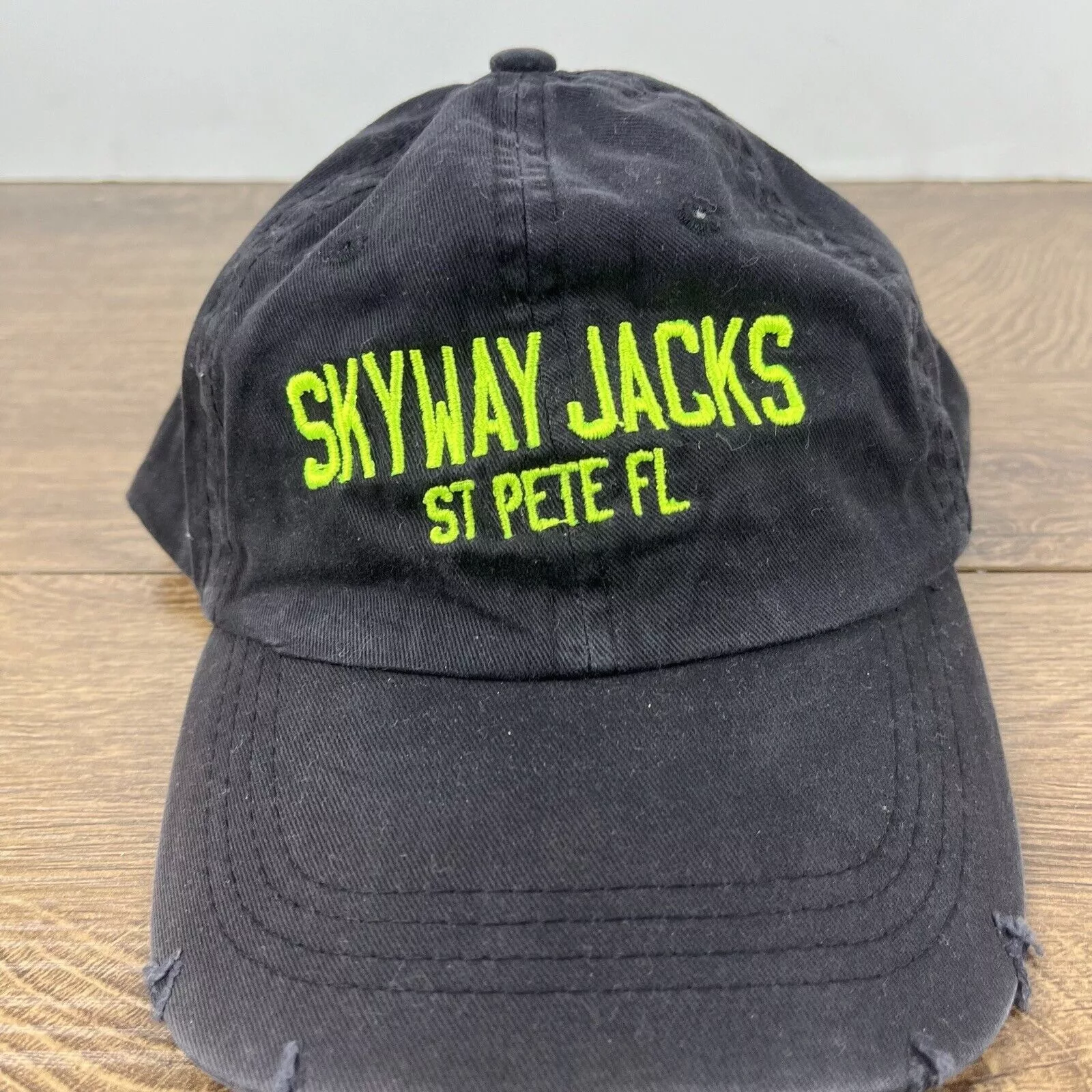 Other Hats Other Skyway Jacks Hat St Pete Florida Hat Black Adjustable Hat Bl