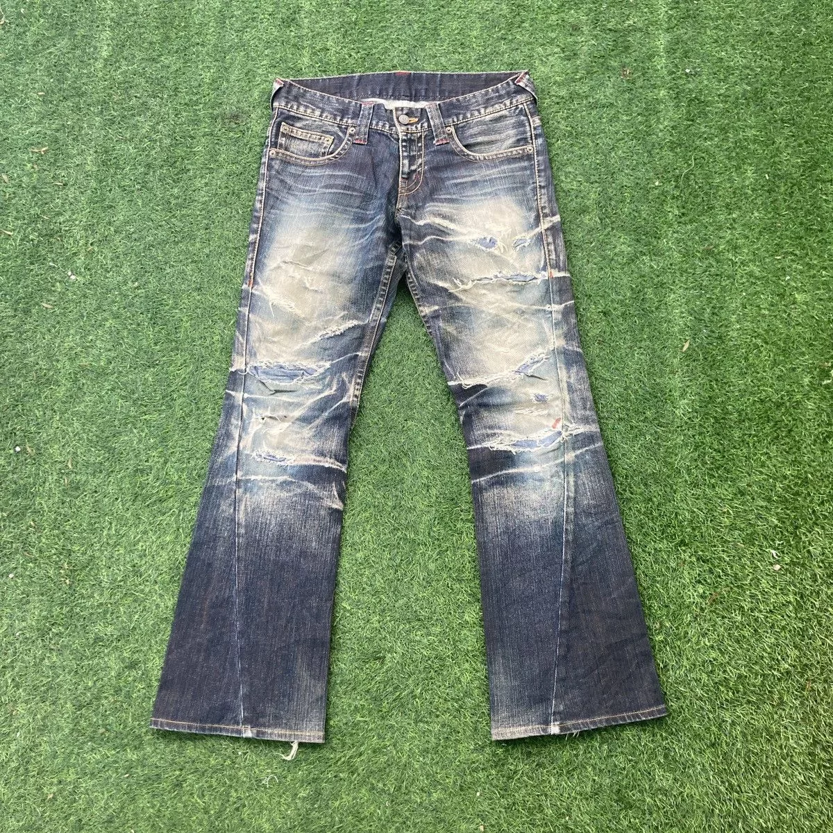 Tornado Mart Denim TORNADO MART TWISTED FLARED LOW RISE BOOTCUTS DENIM Black