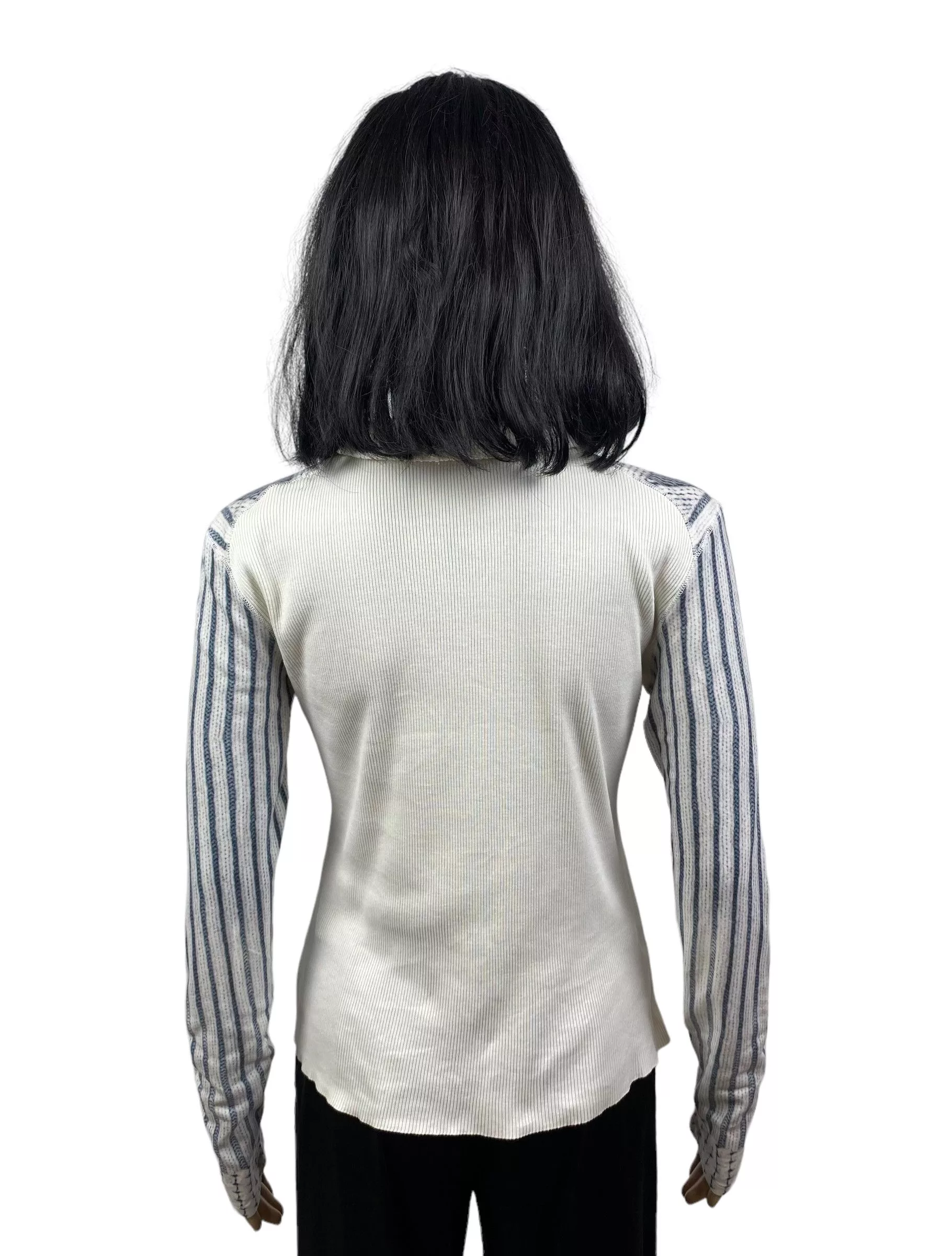 Other Sweaters Other marc cain printed collared knit zip sweater size 3 White