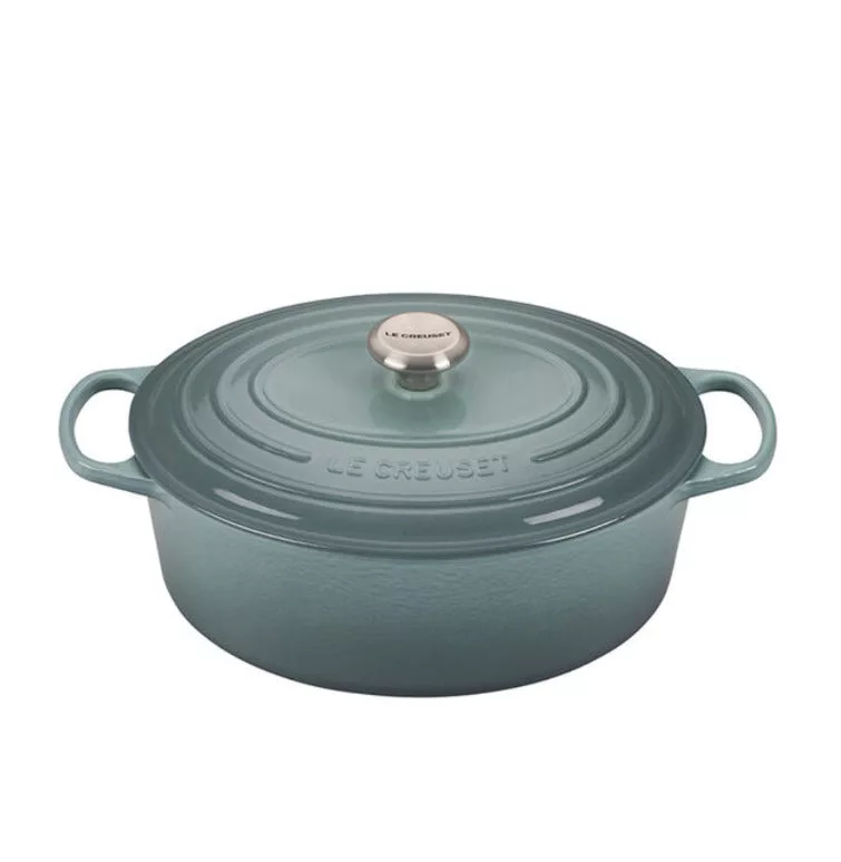 6.75 qt Signature Oval Dutch Oven - Sea Salt