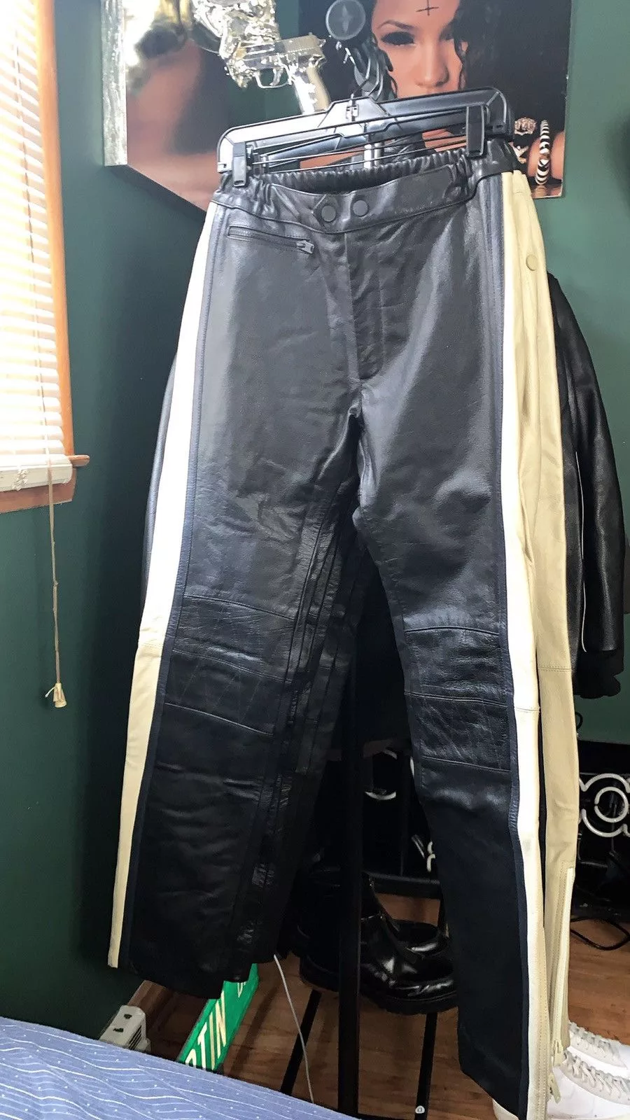 Yeezy Casual Pants UNRELEASED YEEZY SEASON 5 LEATHER BIKER PANTS Multi