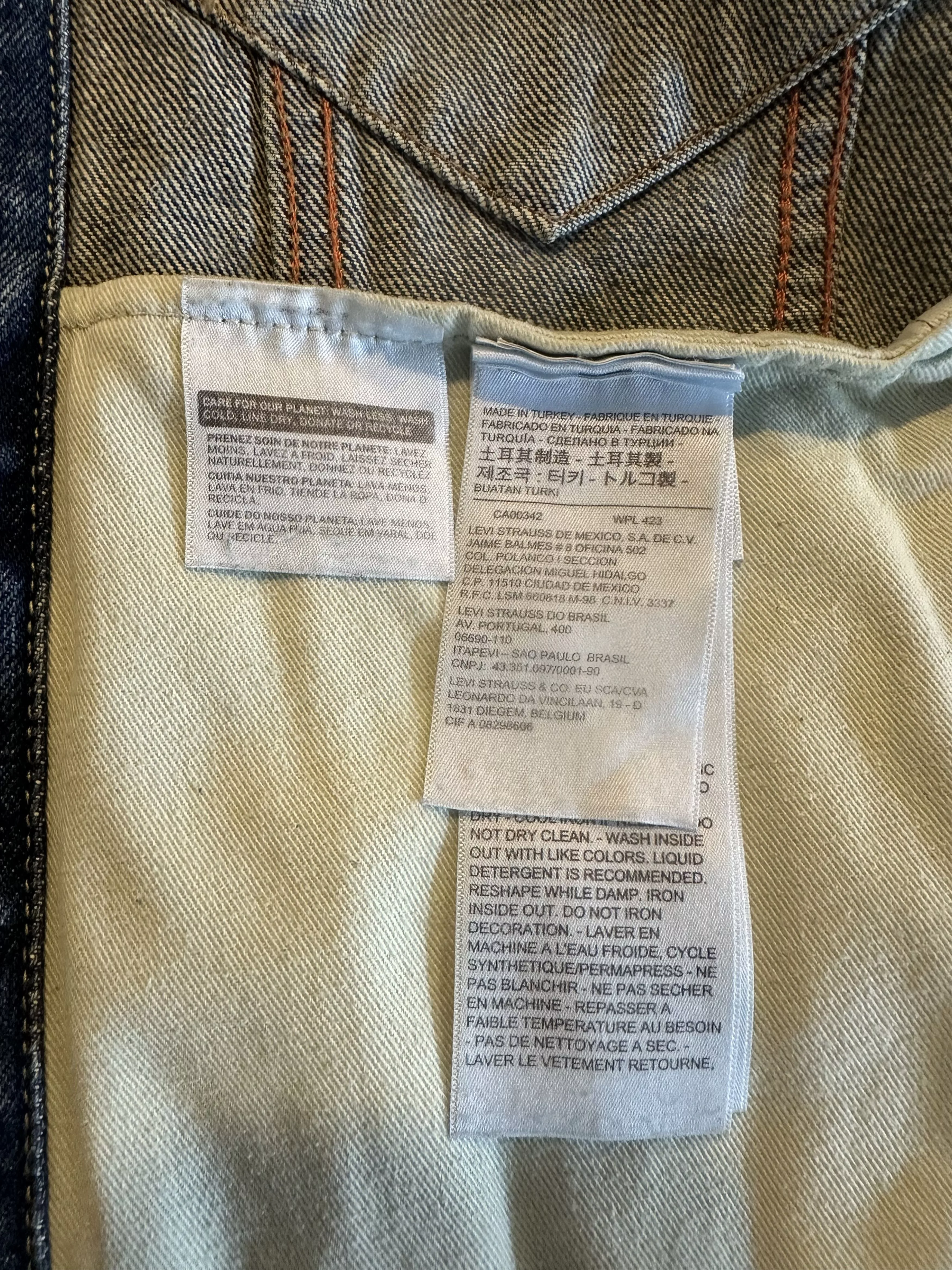 Heron Preston Denim Jackets Heron Preston × Levi's Heron Preston Denim Tracker Jacket Blue