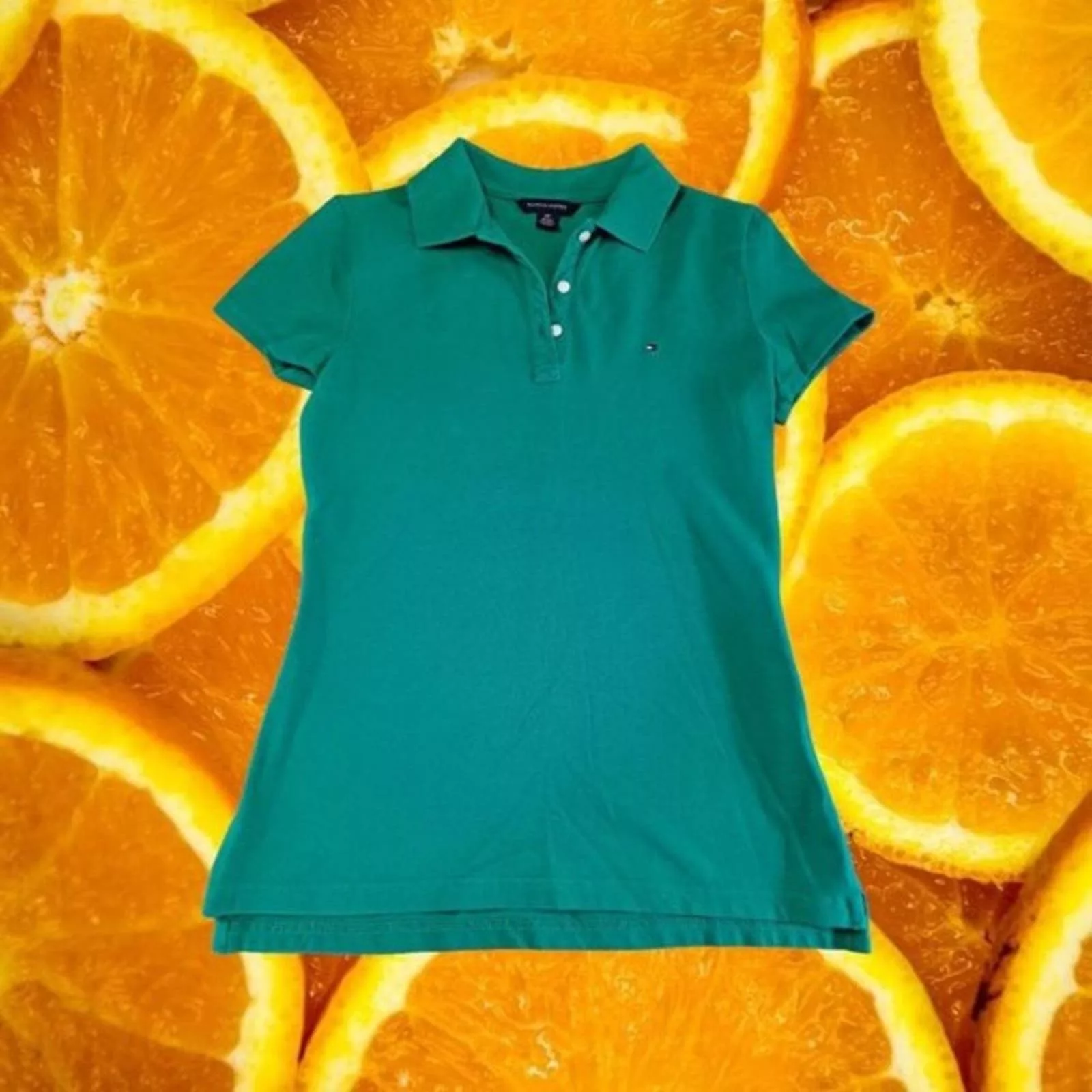 Tommy Hilfiger Polos Tommy Hilfiger Green‎ Polo With Embroidered Logo