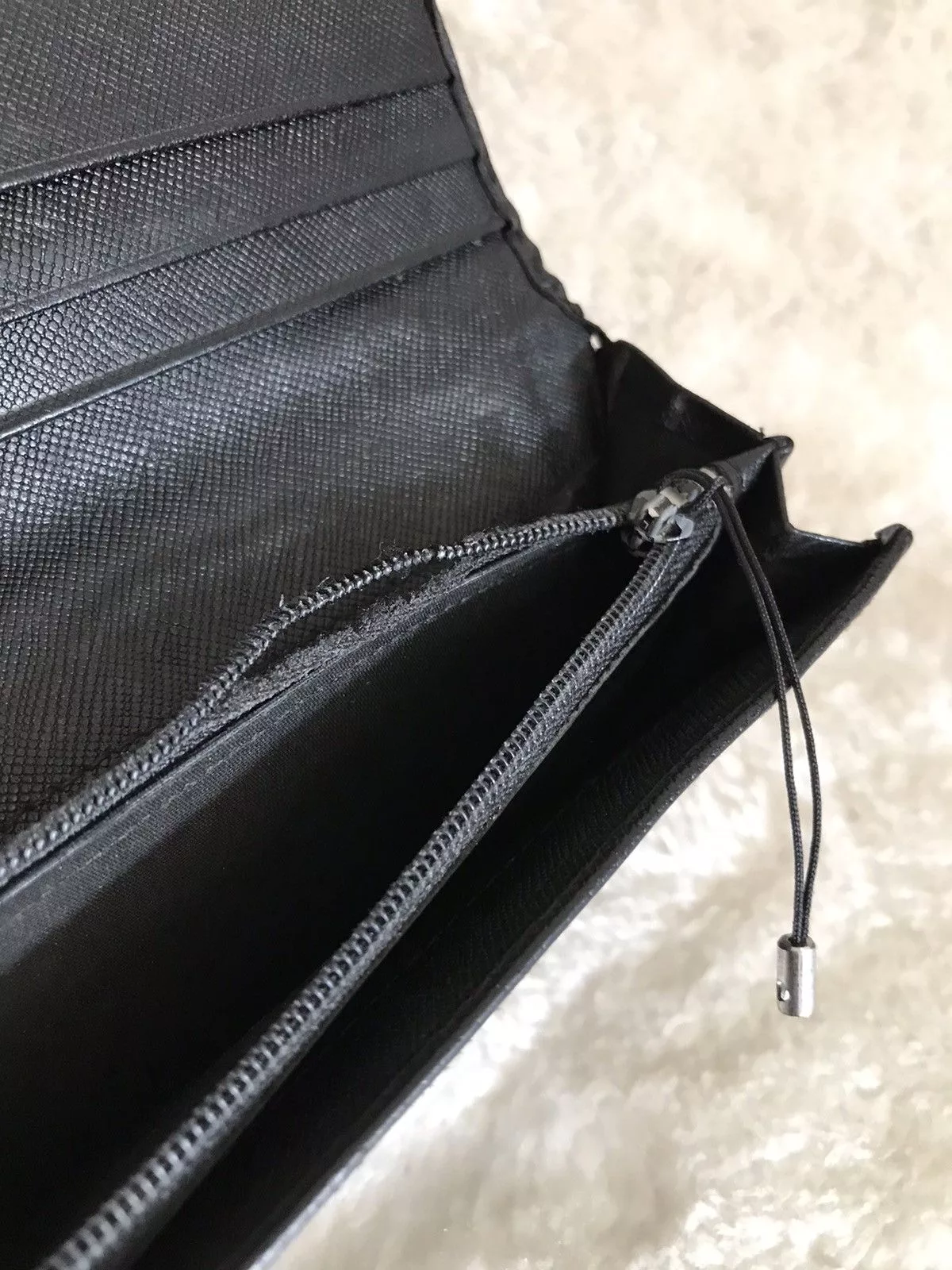 Prada Wallets Prada × Vintage PRADA Wallet Black Leather