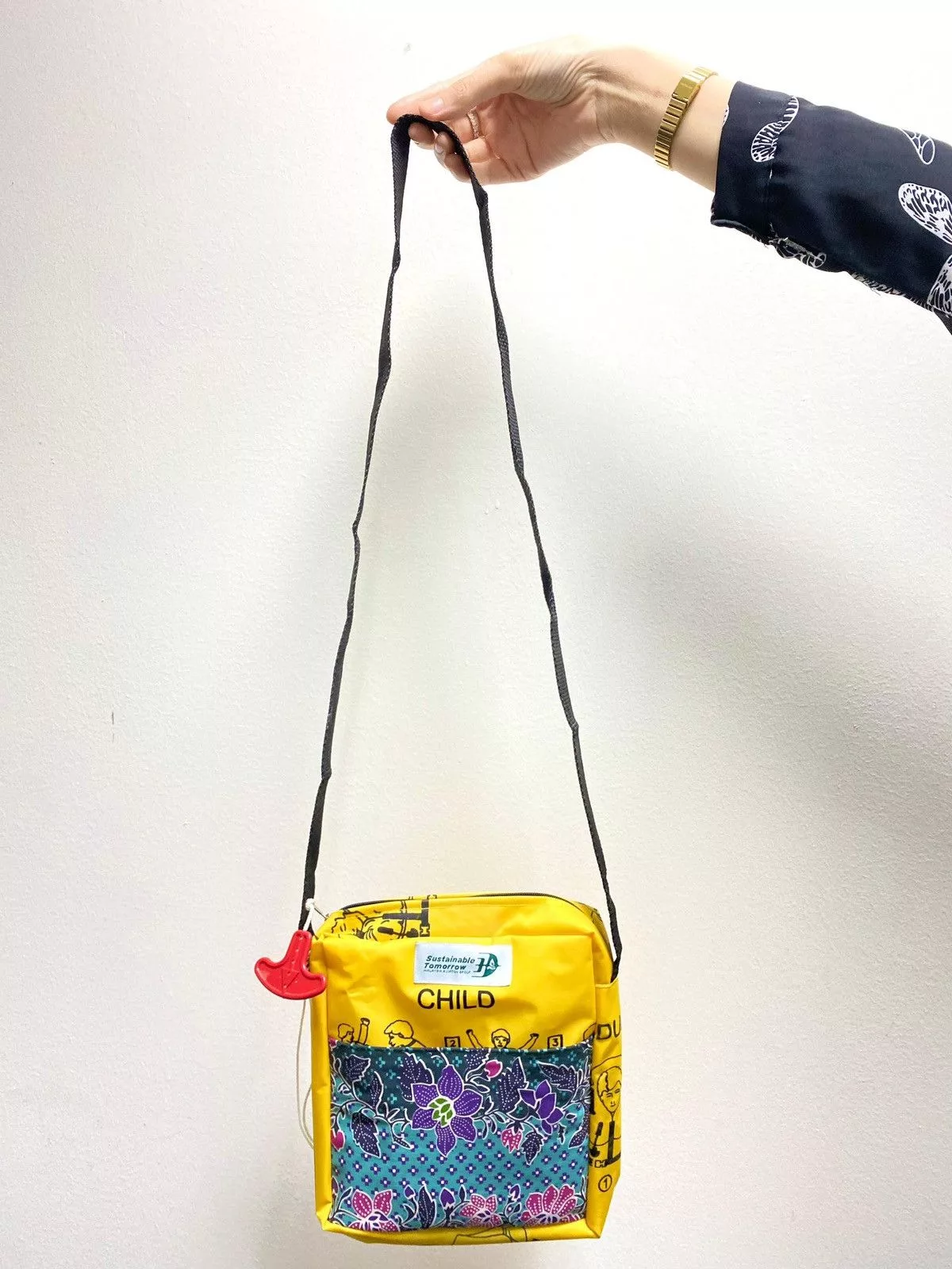 Handmade Bags Luggage Handmade × Vintage Upcycled Slingbag By MalaysiaAirlines Limited Edition Yellow Streetwear