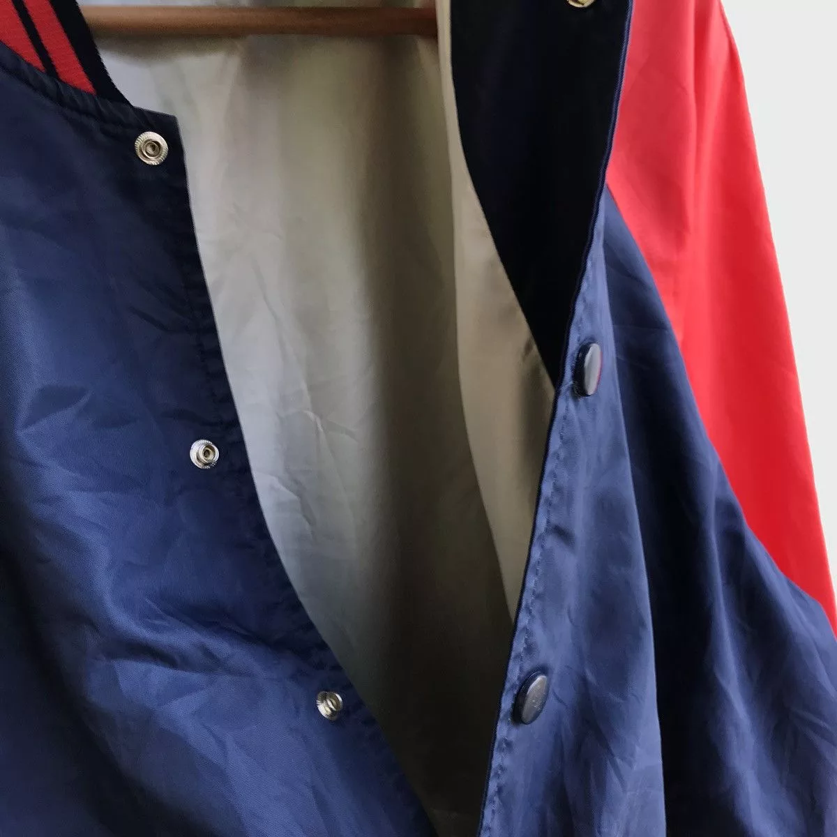 Descente Light Jackets Descente Varsity Jacket Blue Vintage