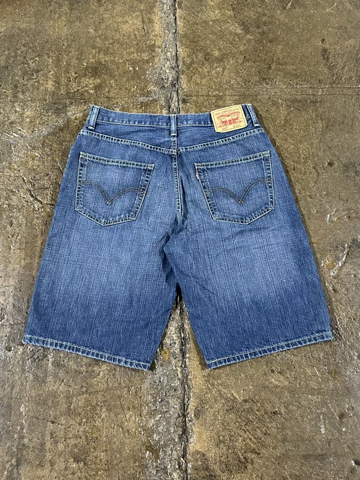 Levi's Shorts Levi's × Vintage Crazy Vintage Y2K Levi's 569 Jorts Essential Skater Jorts Blue Streetwear