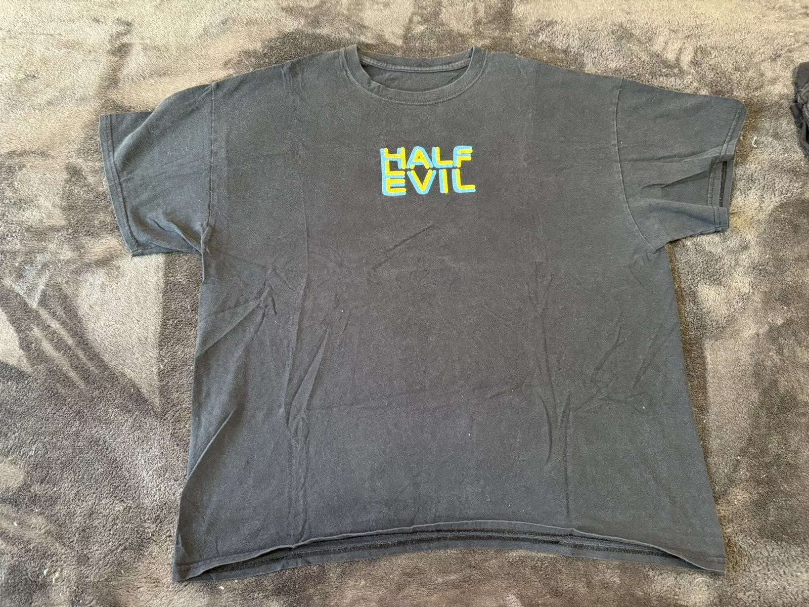 Half Evil Short Sleeve T Shirts Half Evil tee Black
