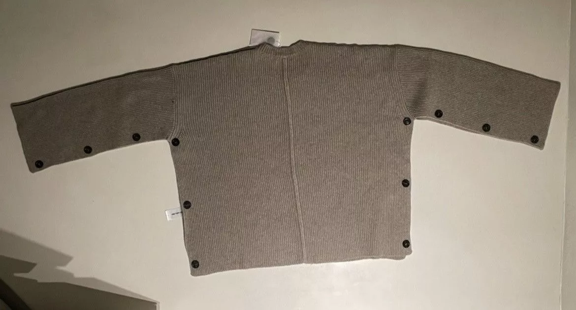 Peter Do Sweaters PETER DO - CREW NECK CAPE SWEATER - FW22 Beige