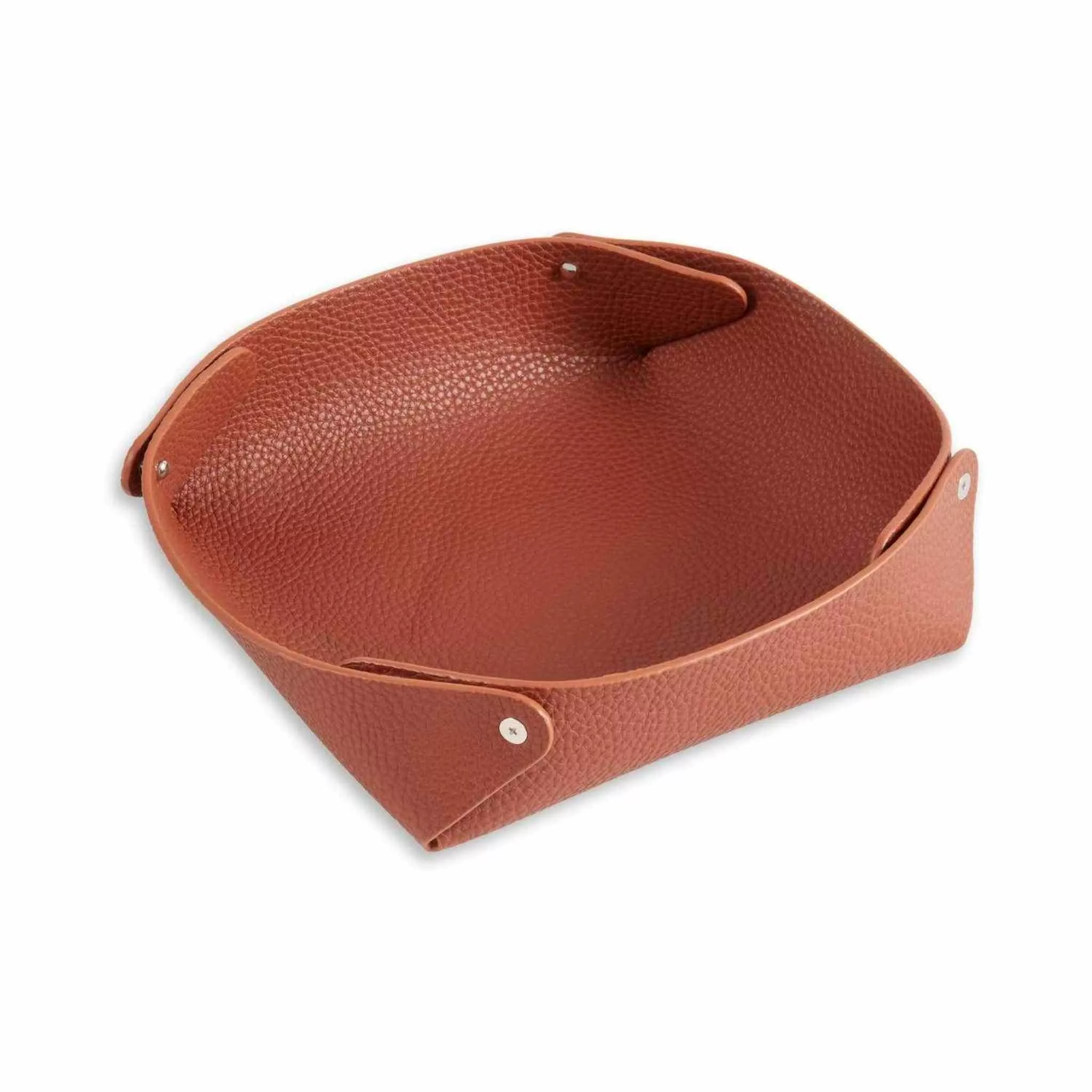 Luxe Leather Valet Tray – Pebbled Finish