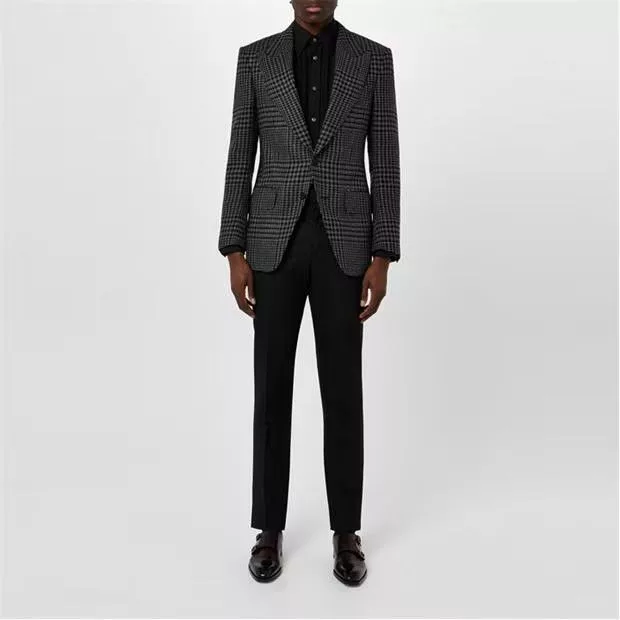 Tom Ford Light Jackets Tom Ford o1g2r1mq0724 Jackets in Grey & Black Multi