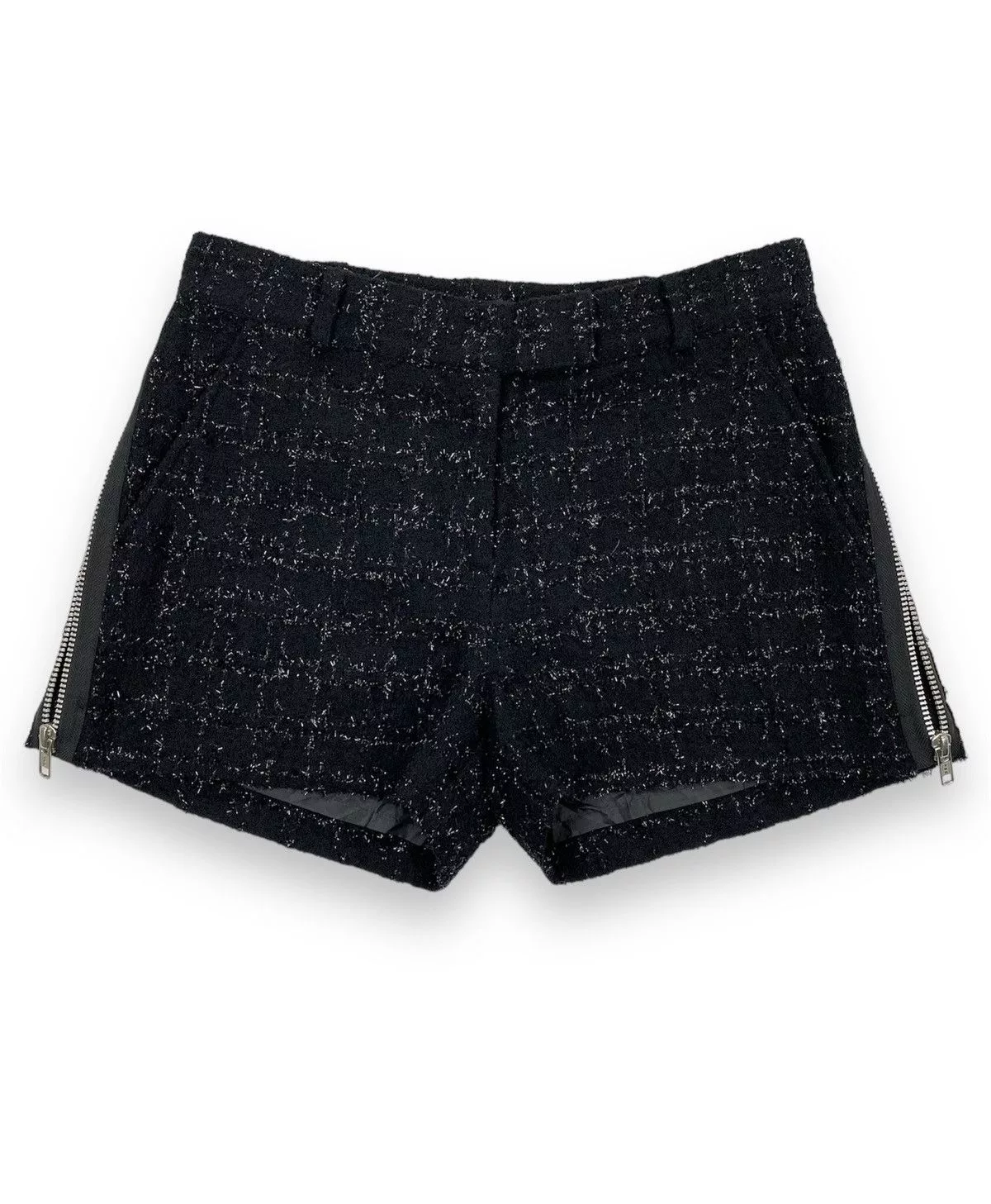 Designer Shorts Designer × Japanese Brand Nicky Hilton 09AW Side Zipper Shorts Black Avant-Garde
