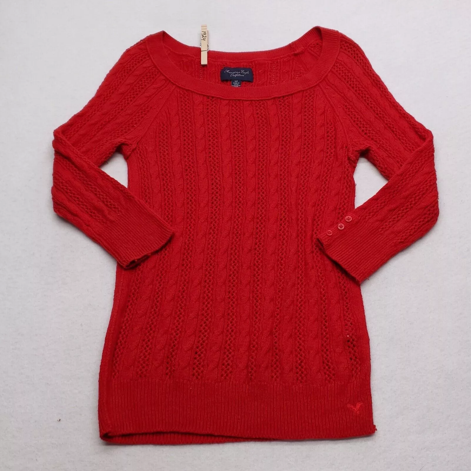 American Eagle Outfitters Vests American Eagle Outfitters American Eagle Pullover Cotton Sweater Womens Size S Red