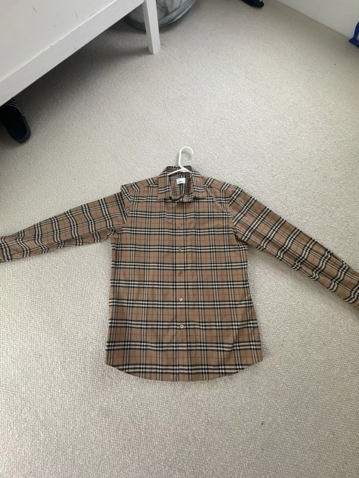 Burberry Shirts Button Ups Burberry Button Down Beige