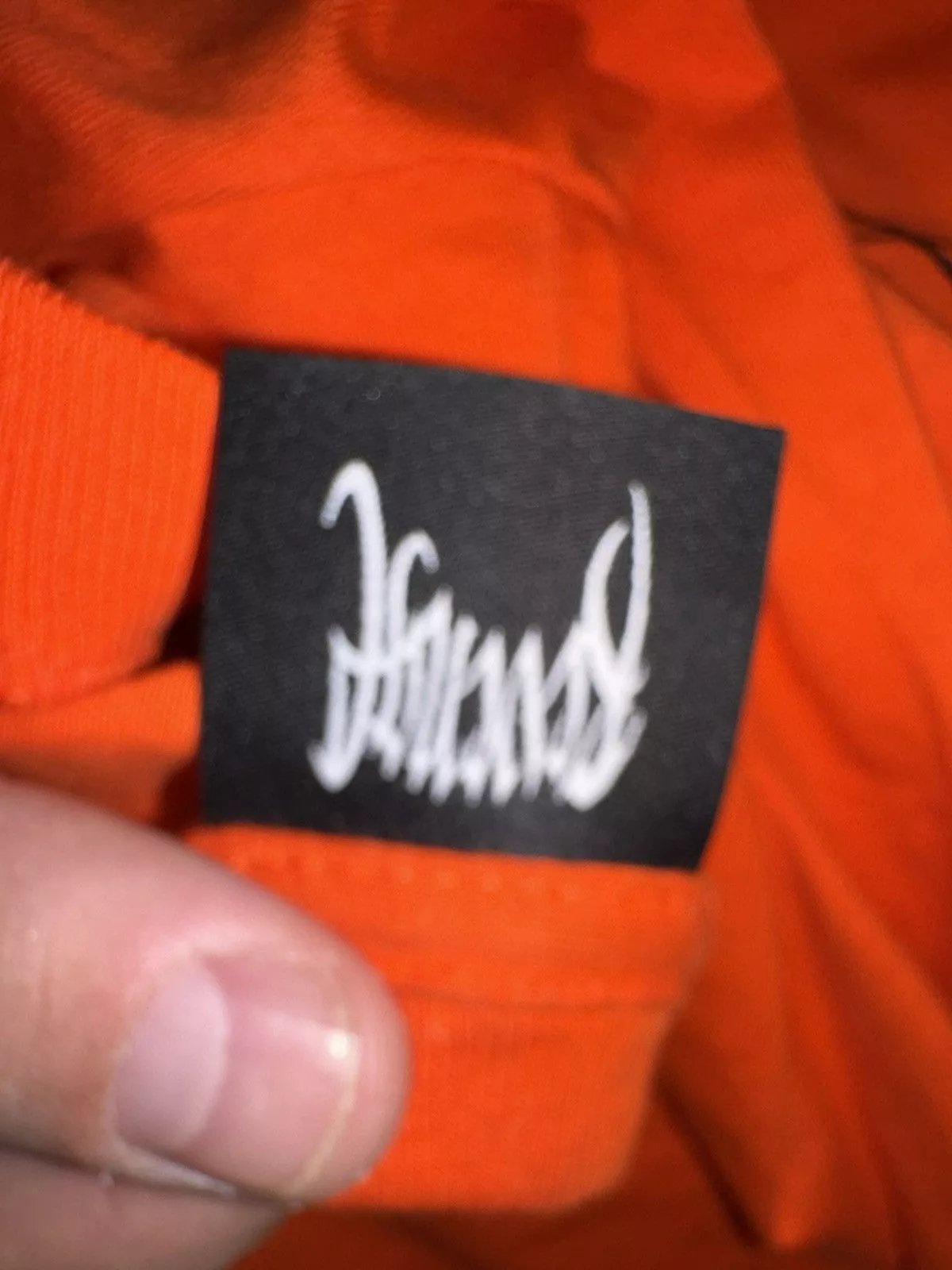 Revenge Long Sleeve T Shirts Revenge trippie redd sweatshirt Orange