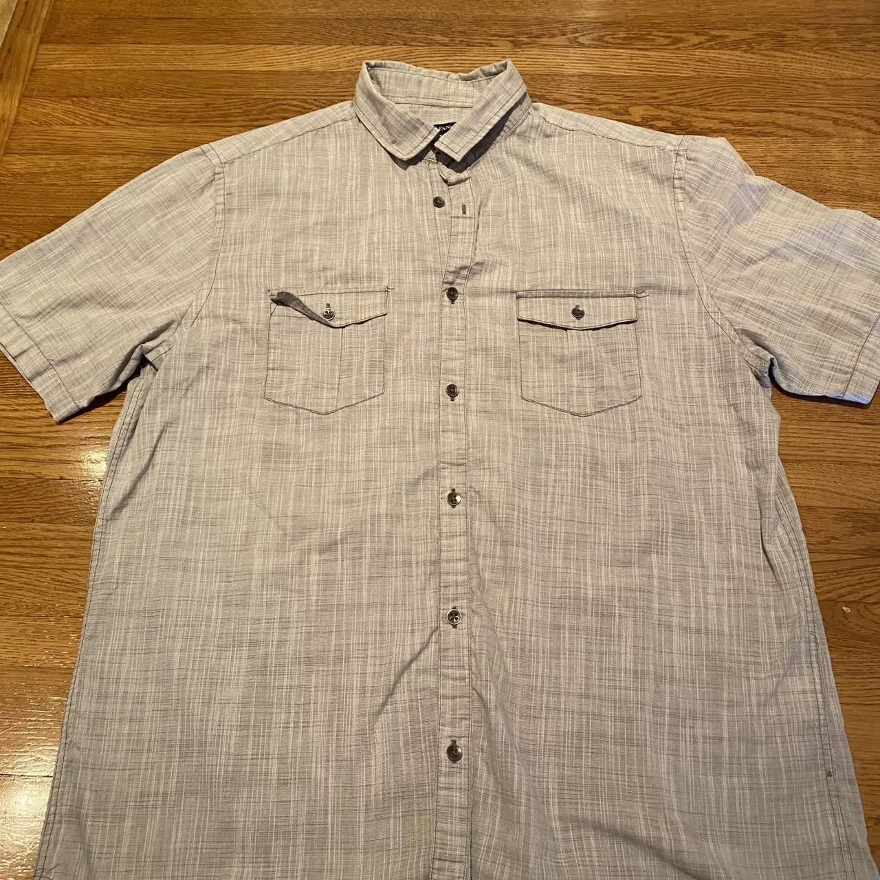 Alfani Polos Vintage Alfani Grey Button down Tee Gray
