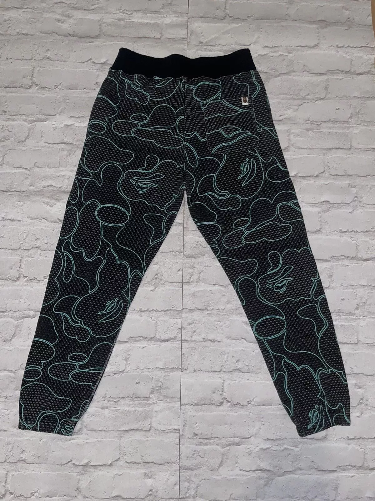 Bape Sweatpants Joggers Bape Text Code Sweatpants SS22 Black