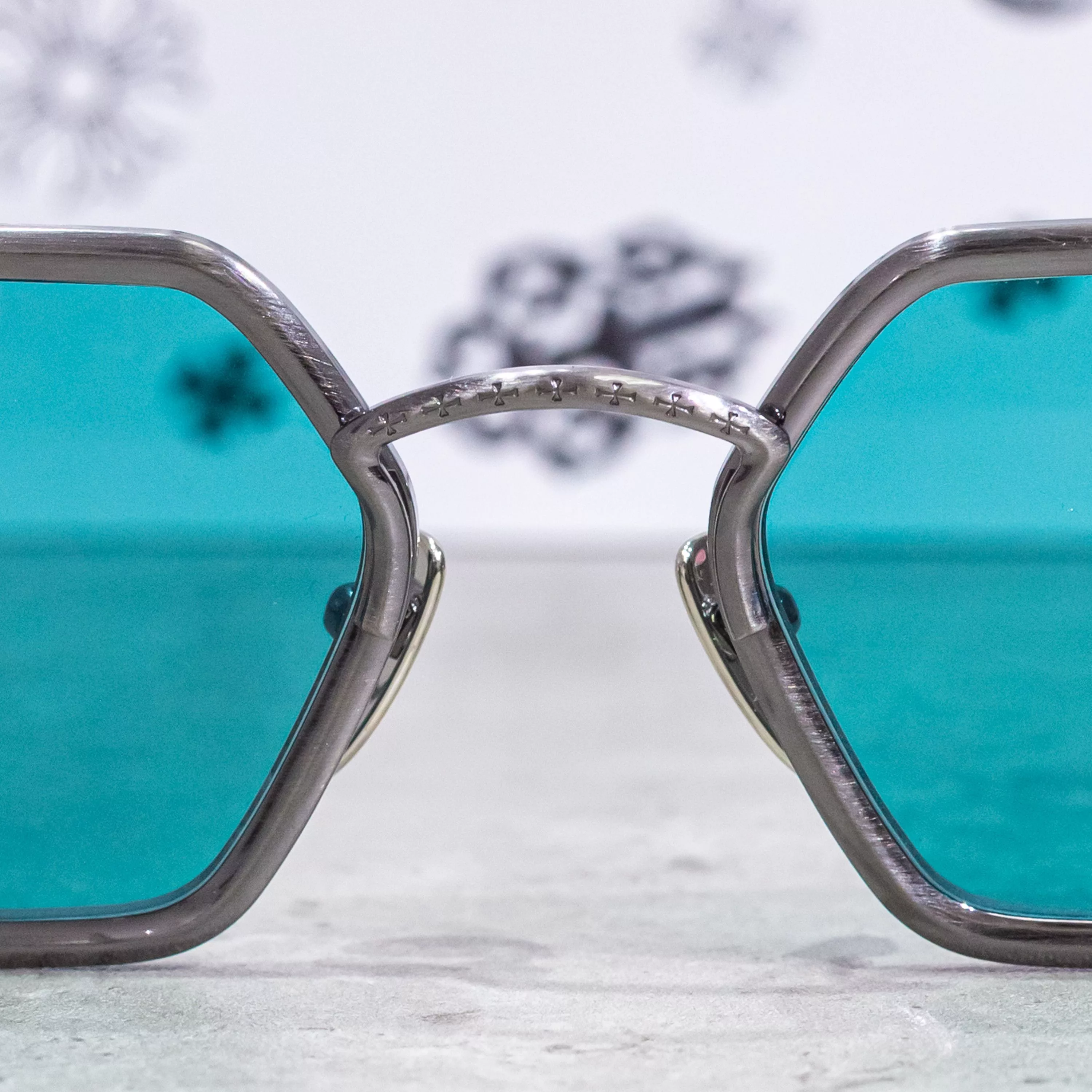 Chrome Hearts Sunglasses CHROME HEARTS DATASS PEWTER Silver
