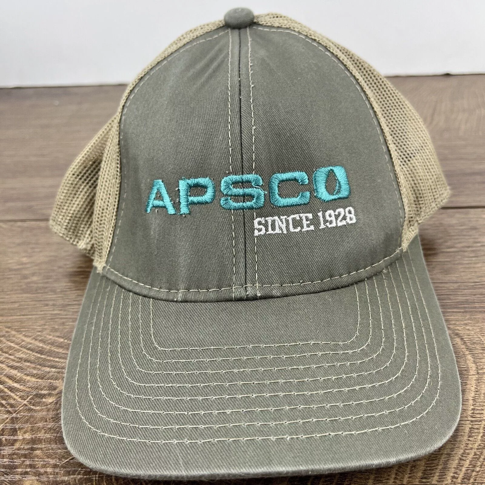 Other Hats Other Apsco Hat Apsco 1928 Hat Gray Hat Adjustable Gray Adult Size