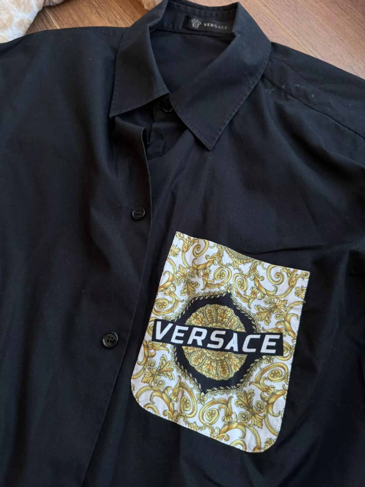 Versace Shirts Button Ups Versace shirt Black