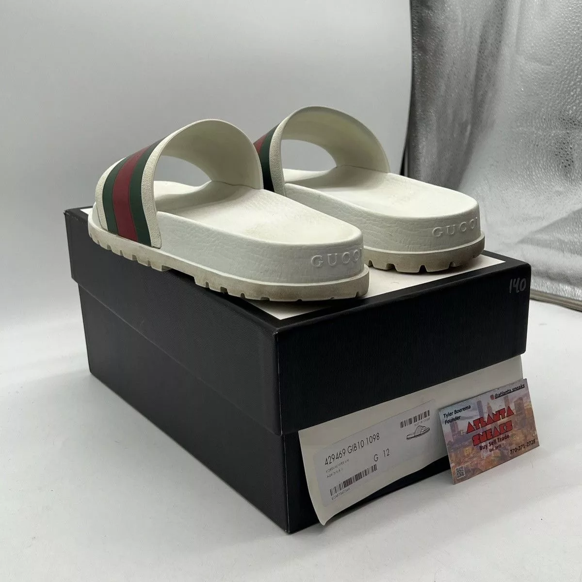 Gucci Sandals Gucci web slide white