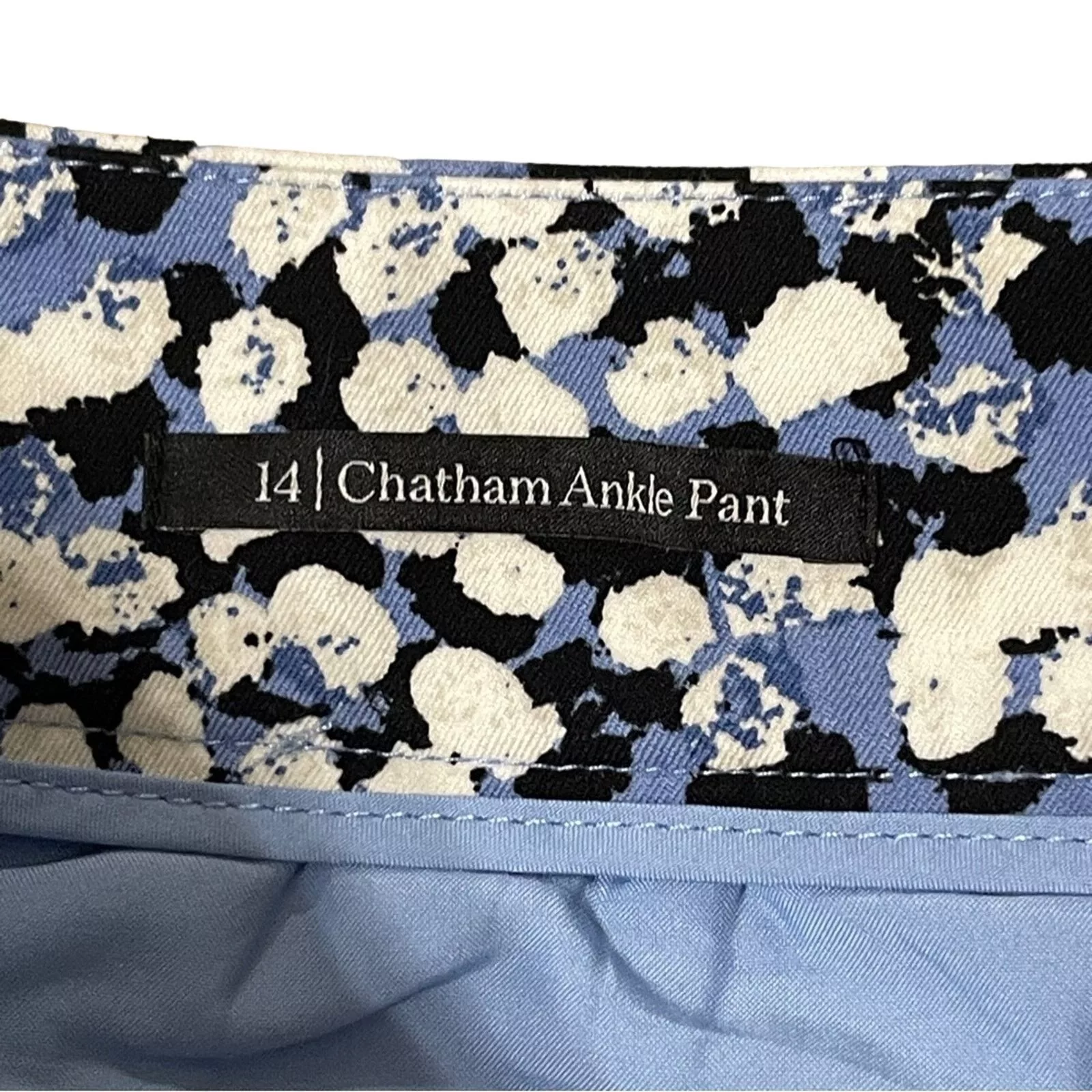 Other Pants Other Talbots Fly Front Chatham Ankle Pants Blue Dot Size Size 14