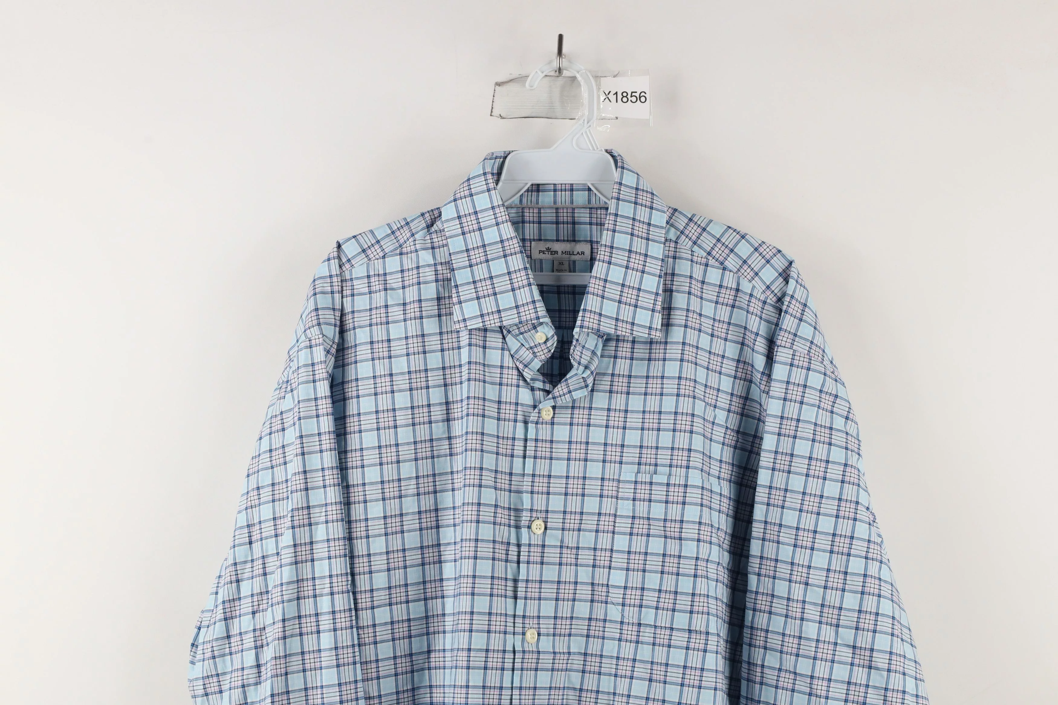 Peter Millar Shirts Button Ups Peter Millar × Vintage Peter Millar Collared Long Sleeve Button Shirt Blue Plaid Multi