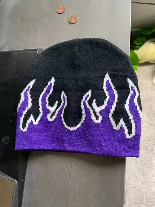 Other Hats Other FLAME BEANIE Black Avant-Garde