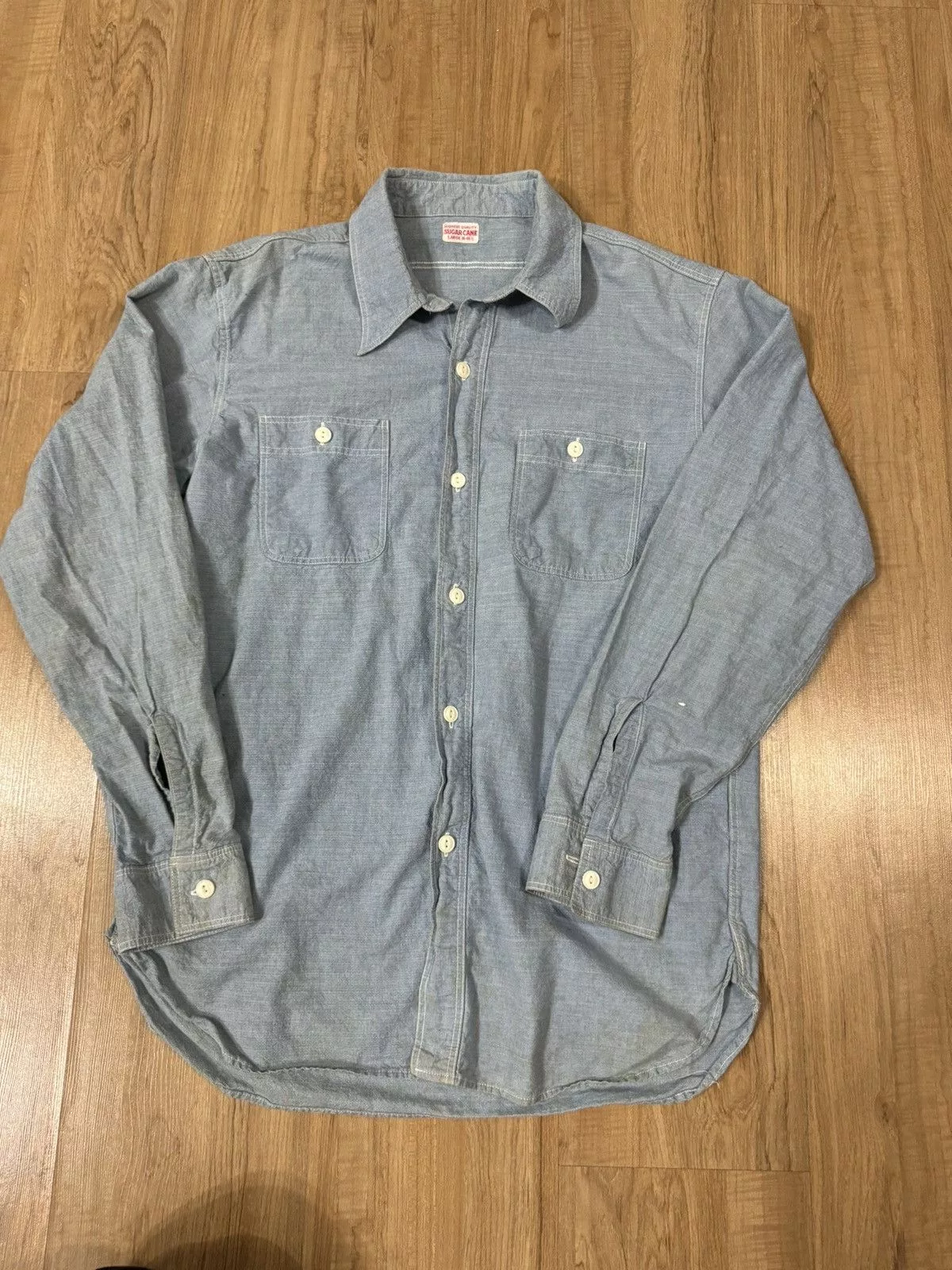 Sugar Cane Shirts Button Ups Sugar Cane × Vintage VINTAGE SUGAR CANE DENIM SHIRT Blue