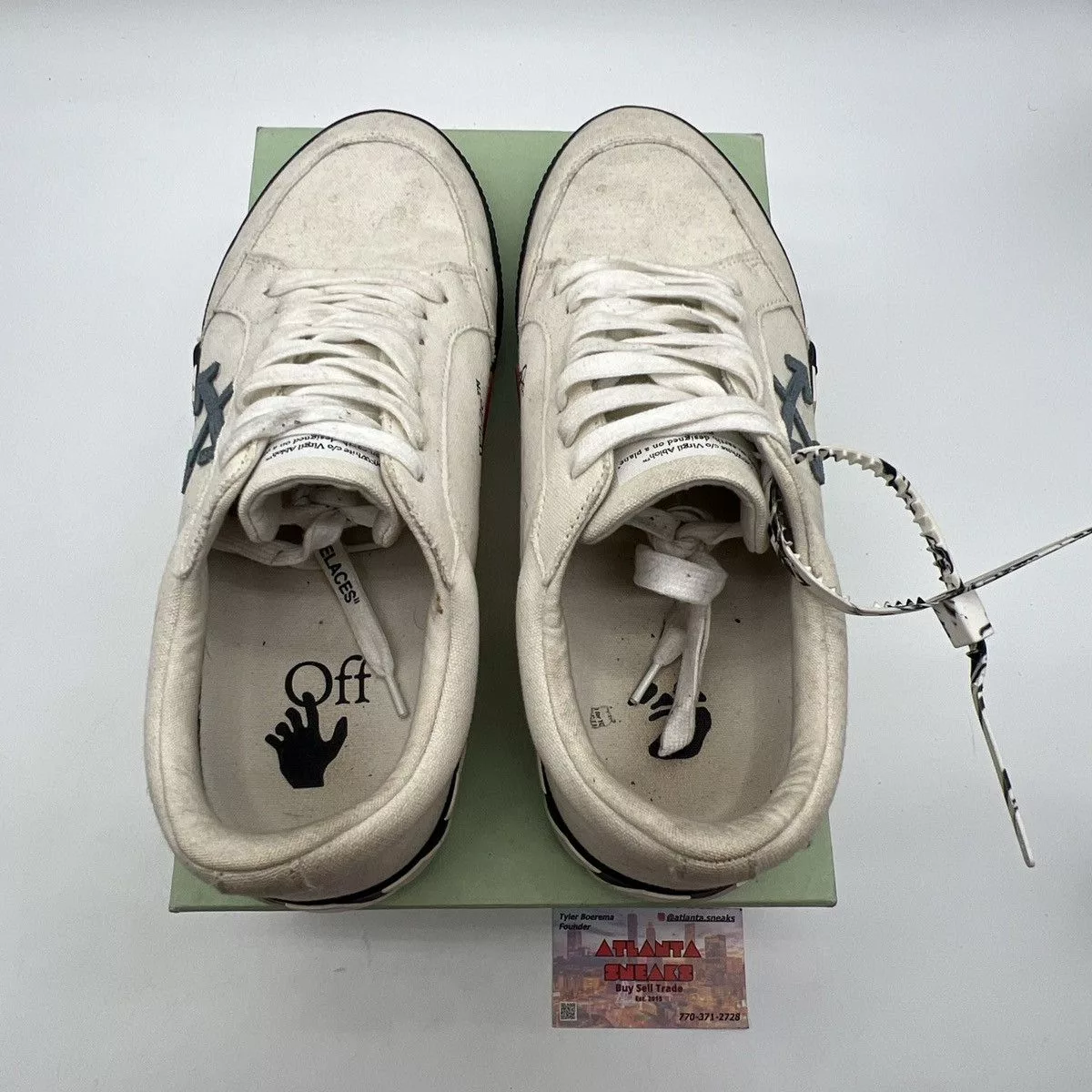 Off-White Low Top Sneakers Off-White Vulc Low Light Blue