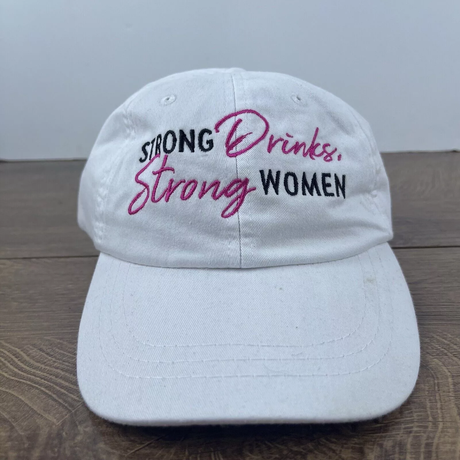 Other Hats Other Strong Drinks Strong Women Hat White Hat Adjustable White Ad