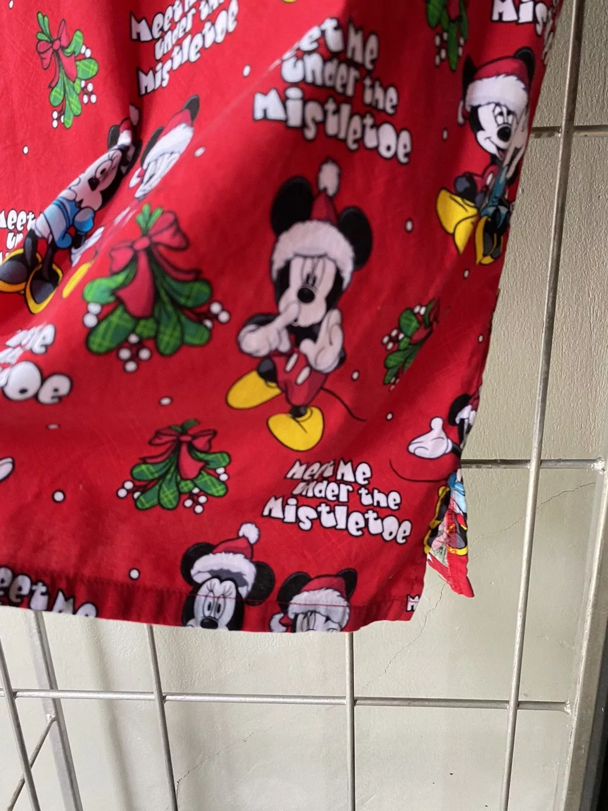 Mickey Mouse Blouses Mickey Mouse vintage v neck blouse Red