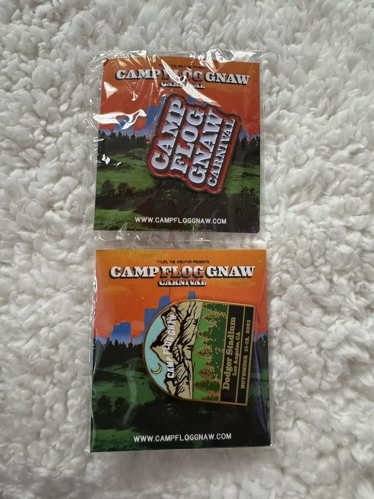 Golf Wang Miscellaneous Golf Wang × Tyler The Creator camp flog gnaw pins Silver