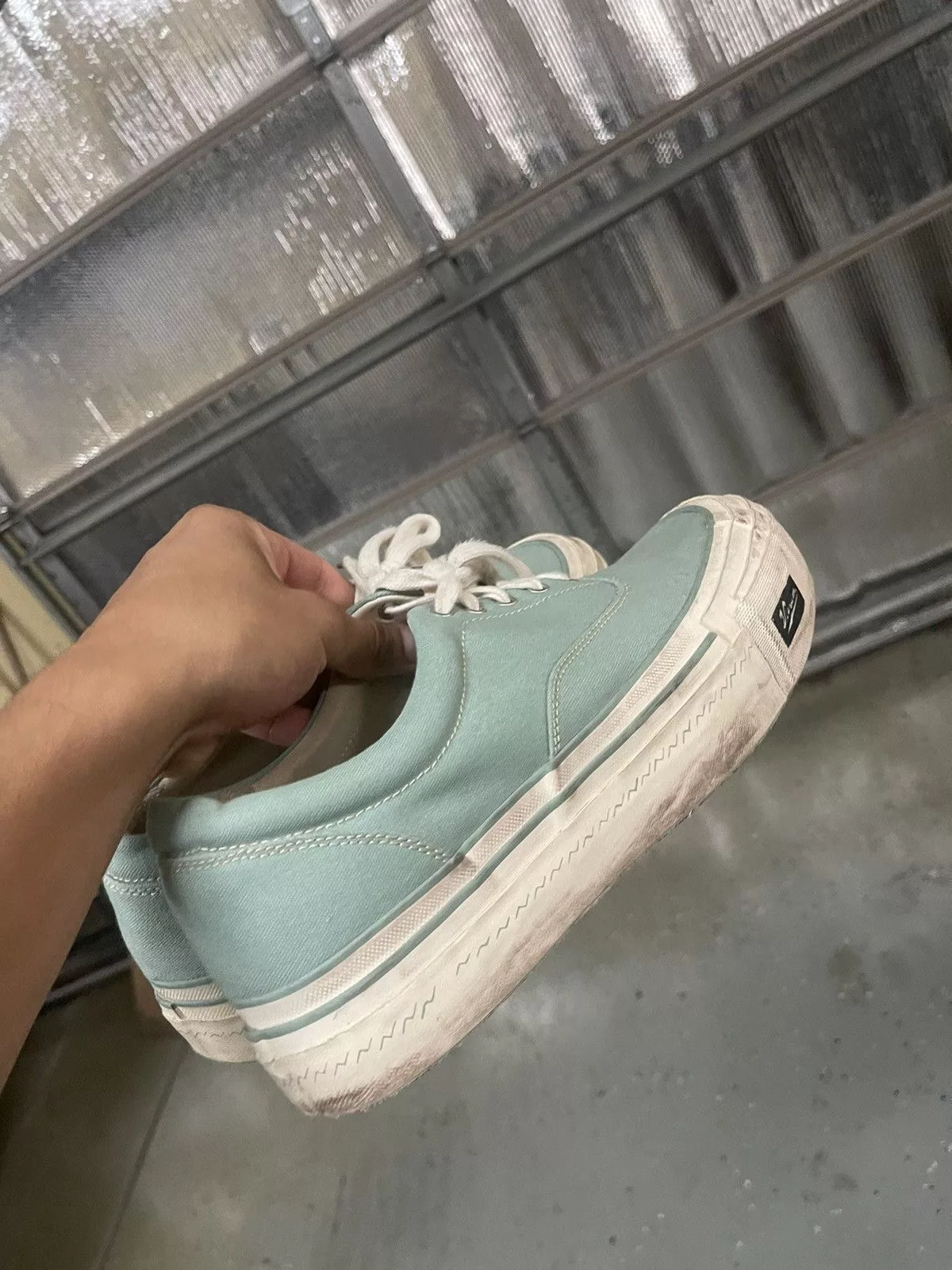 Visvim Low Top Sneakers Visvim shoes Green