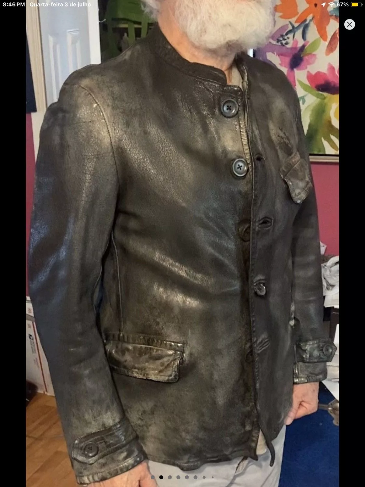 numero 10 Leather Jackets Numero 10 leather jacket Gray