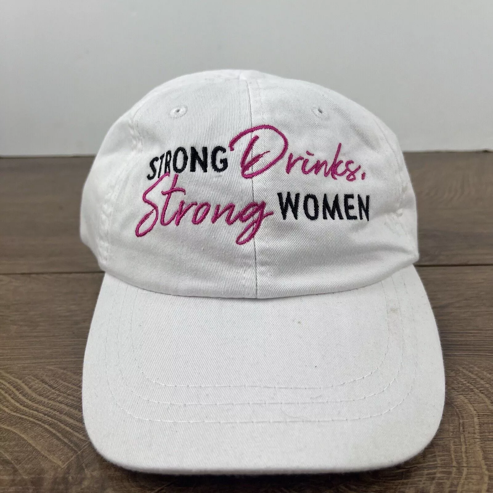 Other Hats Other Strong Drinks Strong Women Hat White Hat Adjustable White Ad