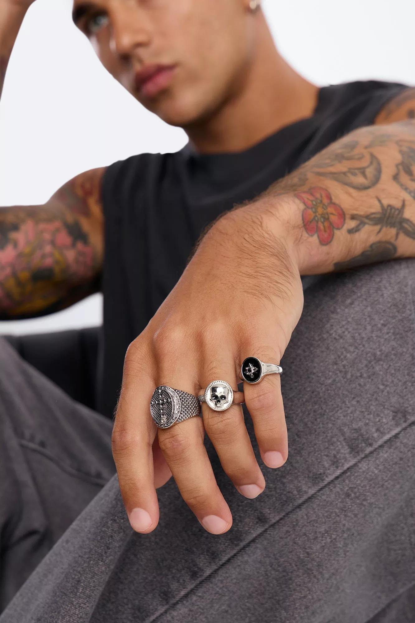 Never Forget Ring Set - Silver