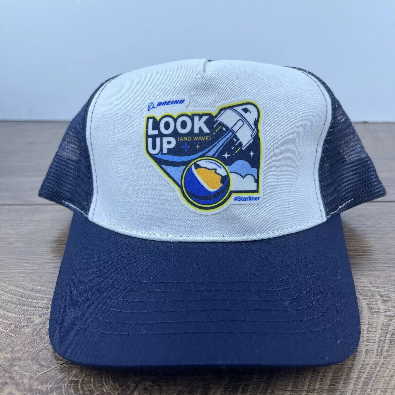 Other Hats Other Look Up Hat Boeing Snapback Hat Blue Adjustable Hat Blue Adu