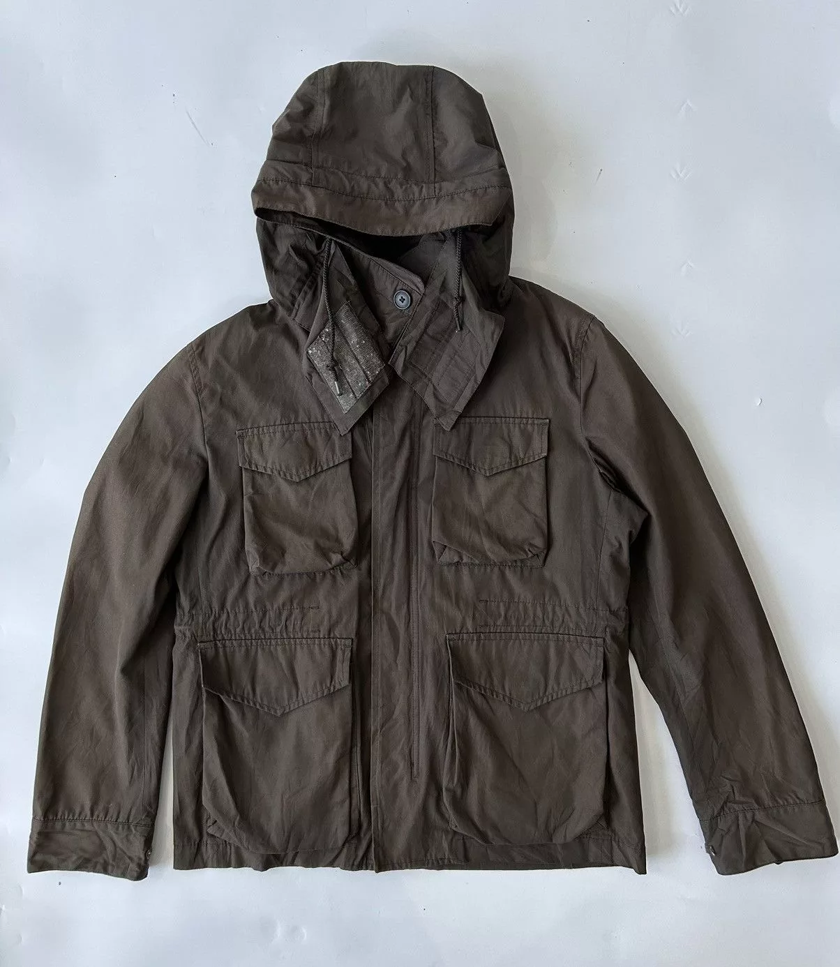 Japanese Brand Parkas Japanese Brand GLOBAL WORK Multi Pocket Parka Jacket + Gorpcore Style Brown Streetwear